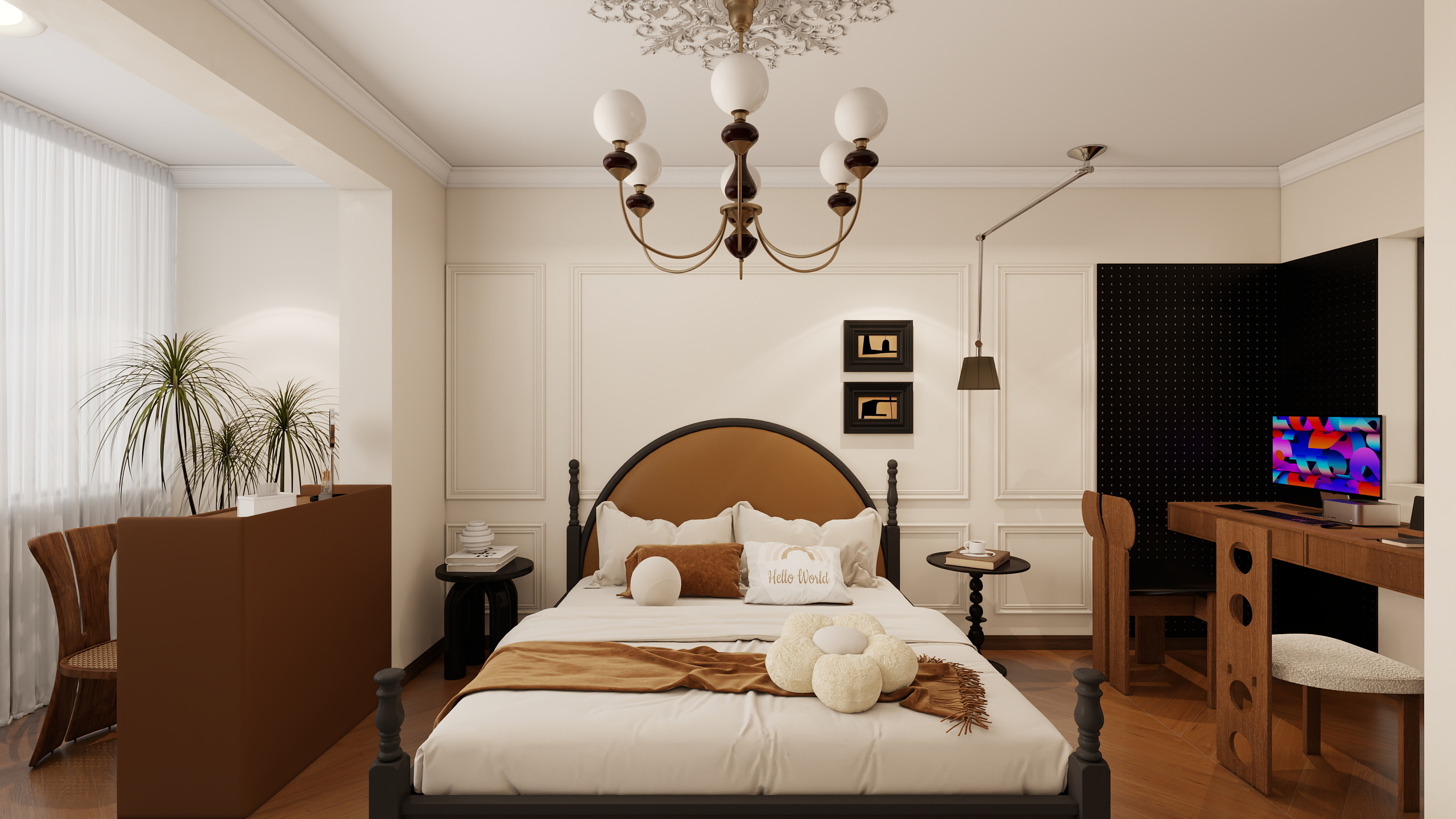 伍君滕-中古风 | 一居室住宅-装修设计方案