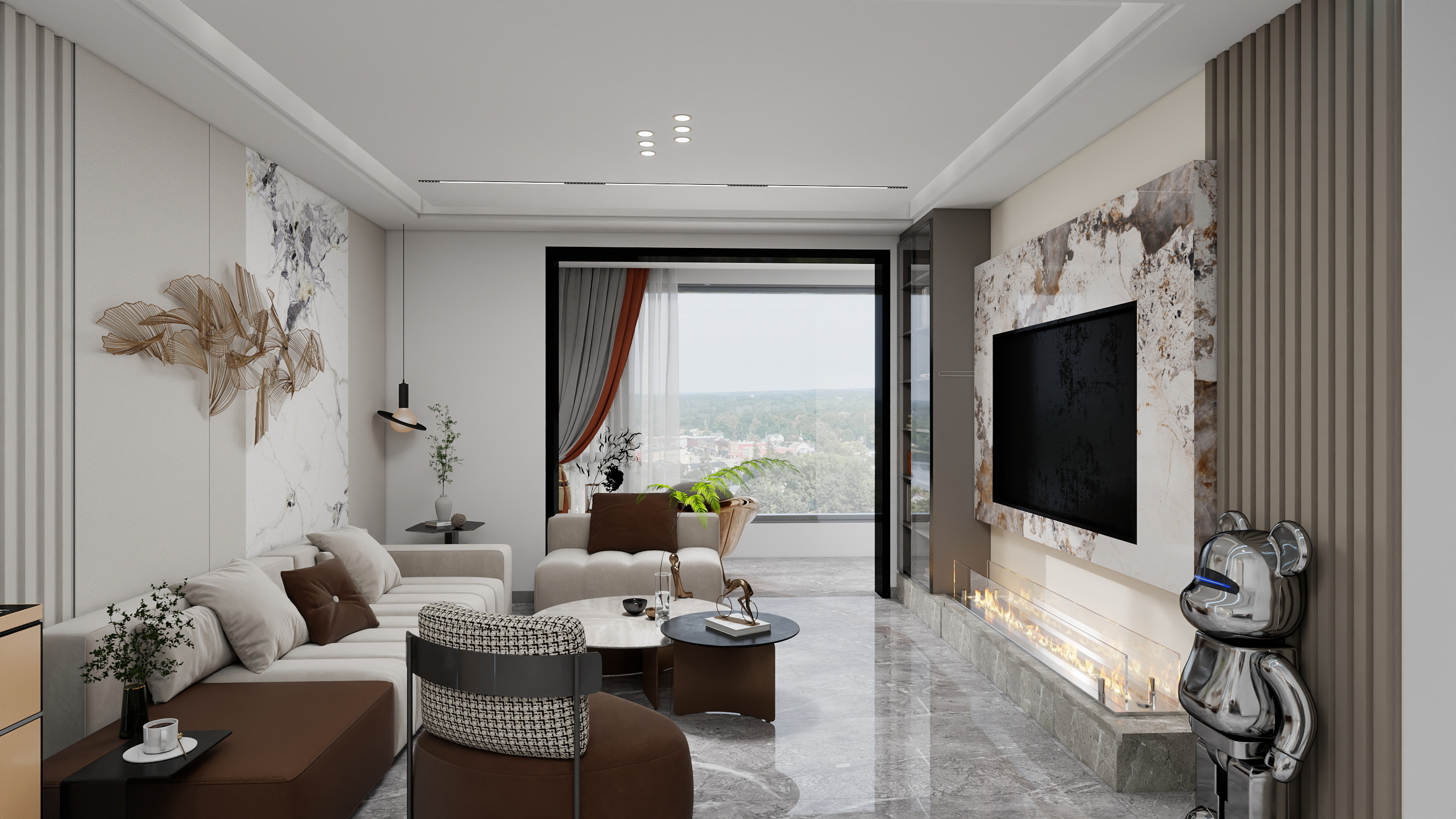 海棠问微雨-刘华+现代轻奢风-装修设计方案