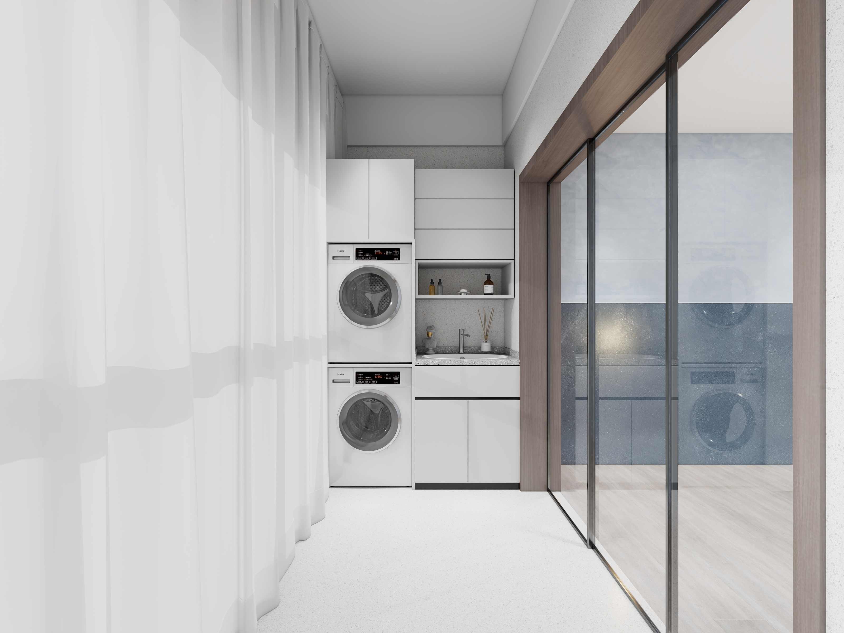 Luxus雷克瑟思艺术涂料小陈-艺境松山湖107㎡3室装修效果图