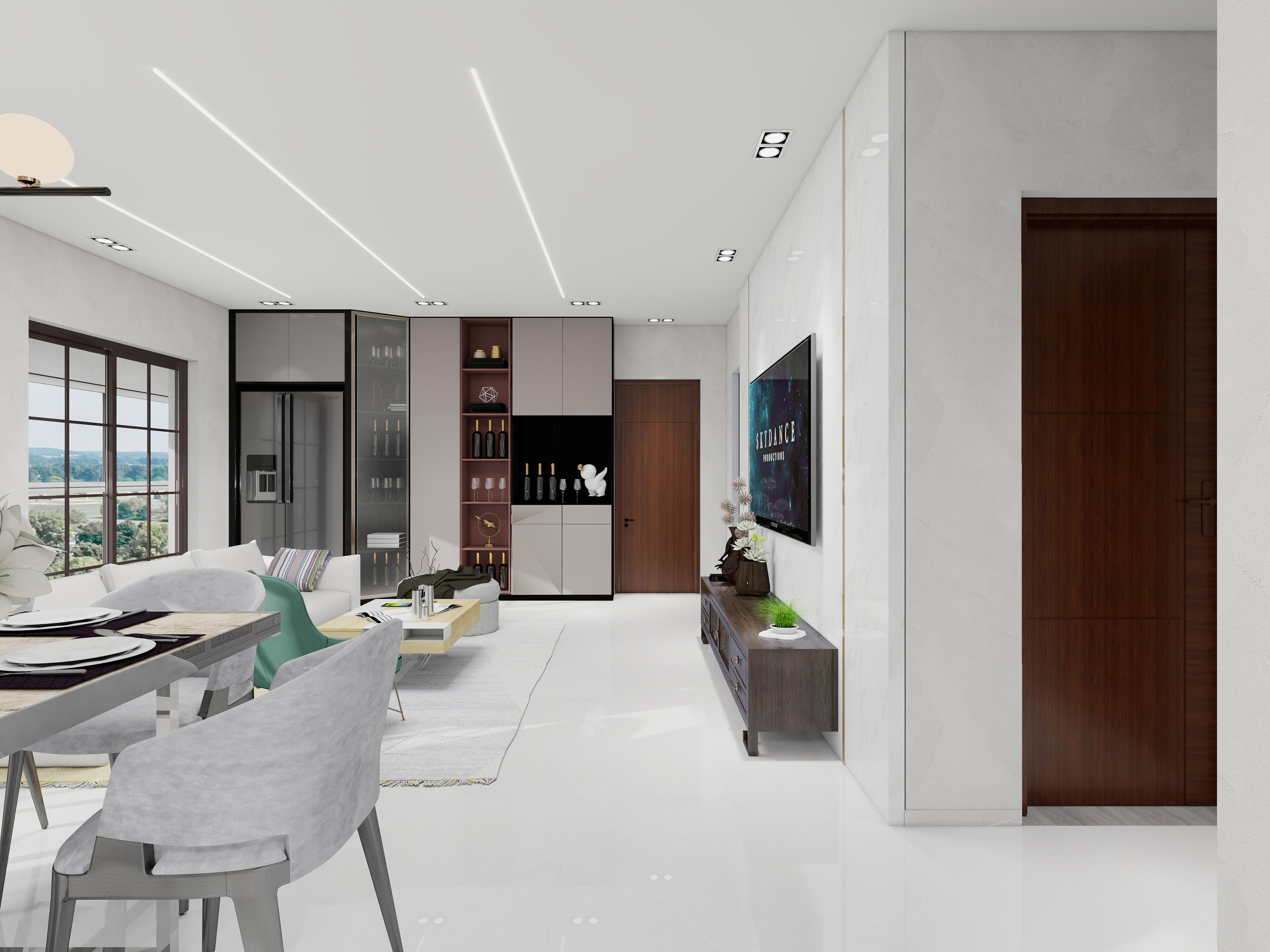 Luxus雷克瑟思艺术涂料小陈-艺境松山湖107㎡3室装修效果图