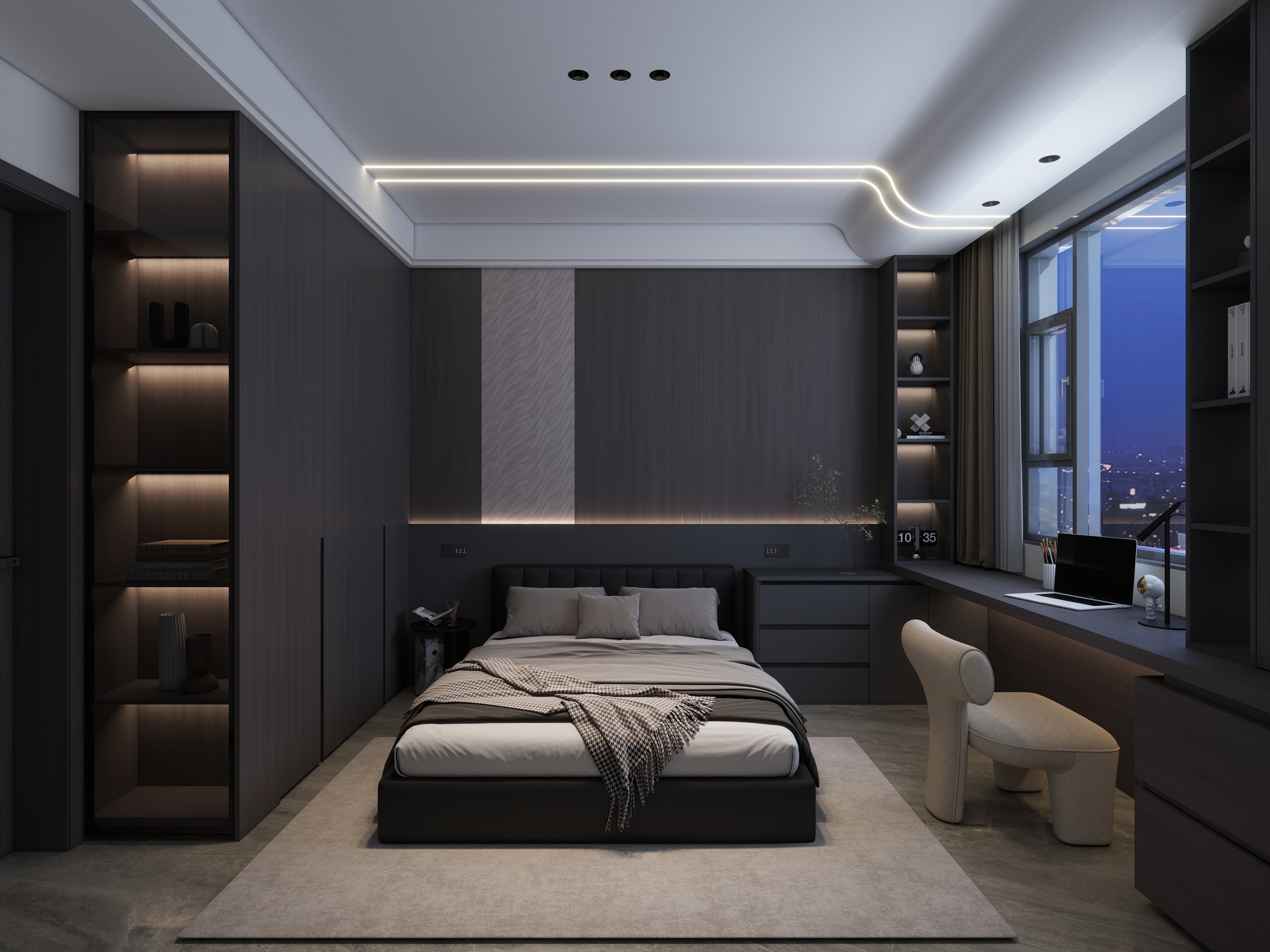 未定稿带水印图纸-意式极简 方案-装修设计方案