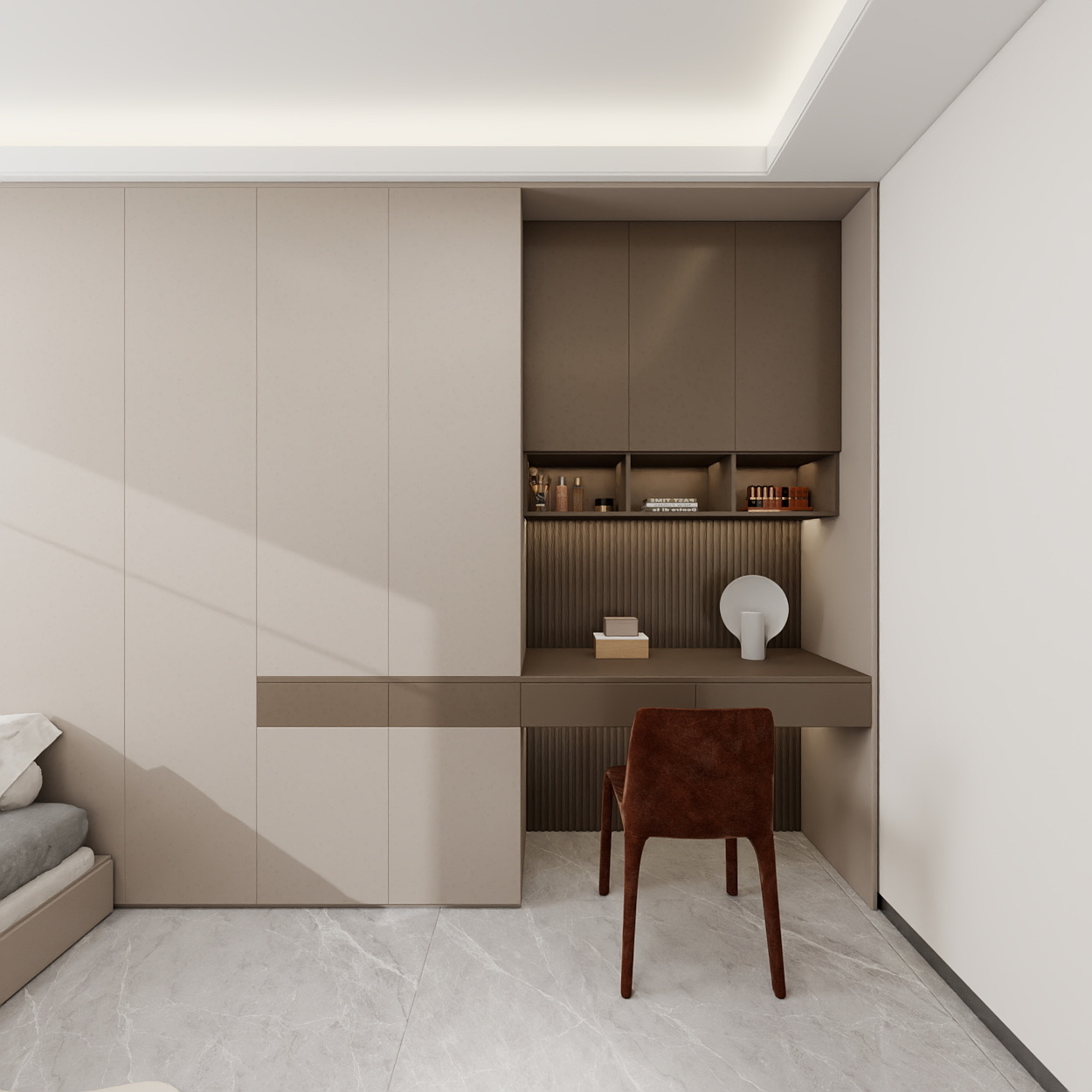 艺雅丽-105平现代简约 一层次卧2装修效果图第3张