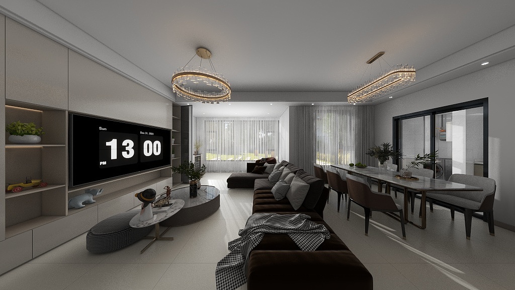 烟雨重楼~-晶河湾14-2-1304杜姐-装修设计方案