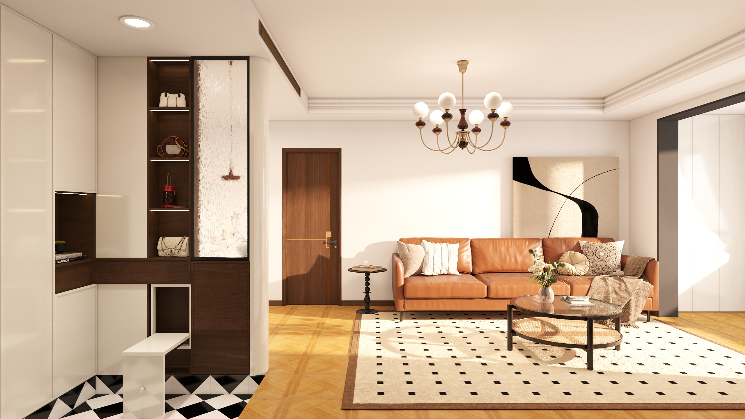 施工设计阿姚-衢州常山文澜苑109㎡3室装修效果图