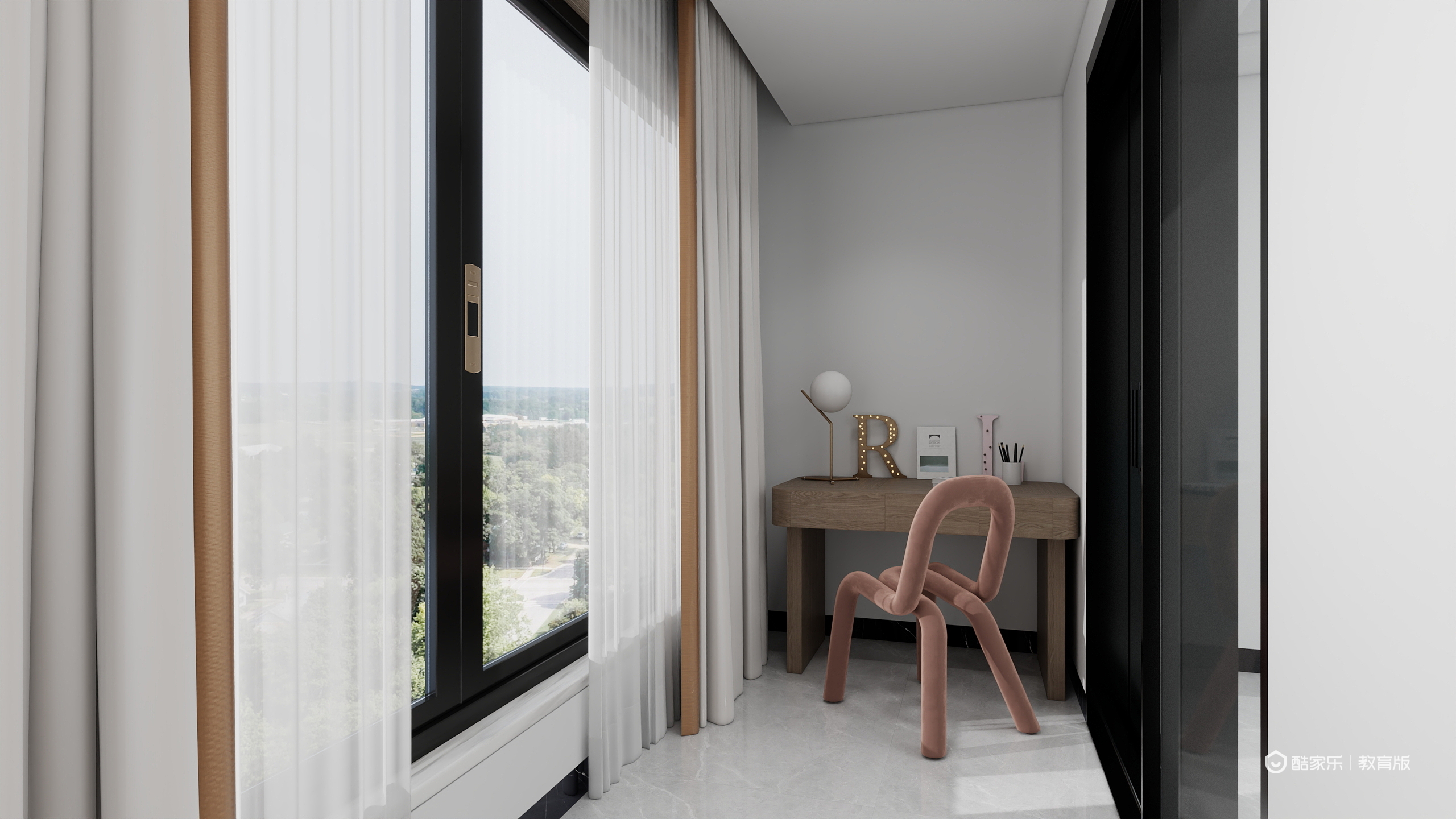 魏睿DfIs-110㎡3室一层阳台装修效果图第1张