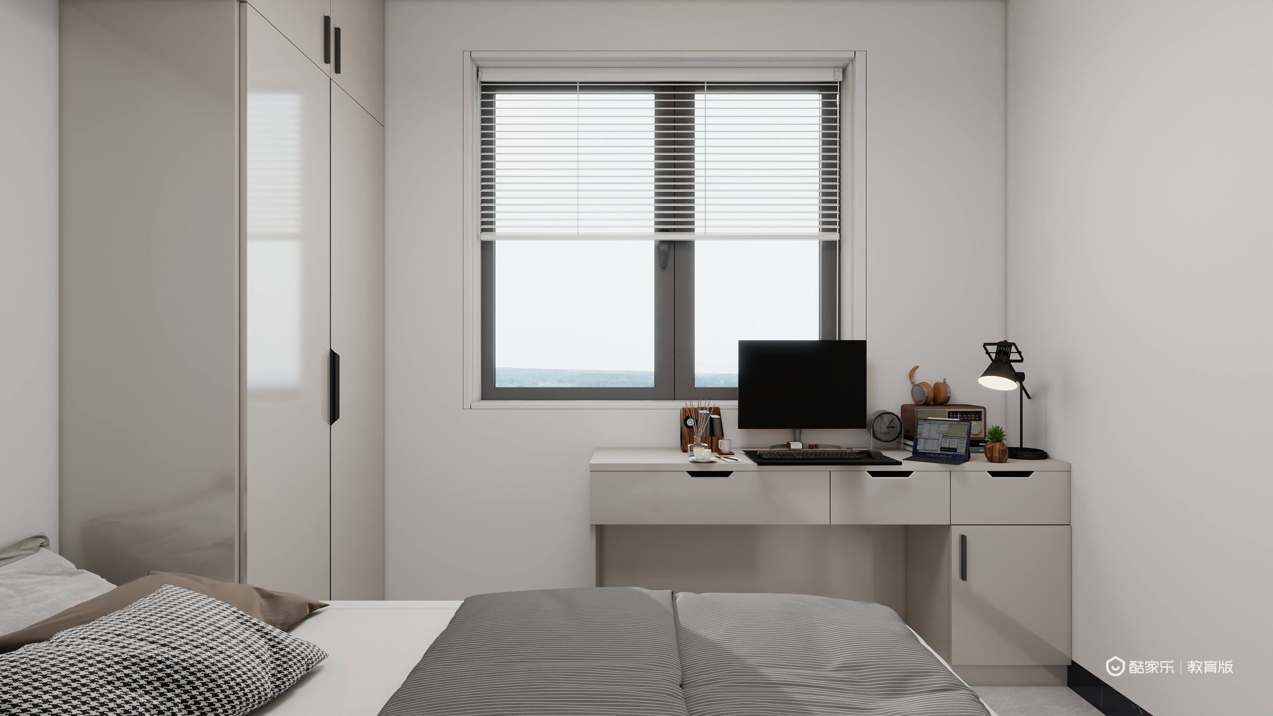 魏睿DfIs-110㎡3室一层次卧装修效果图第2张