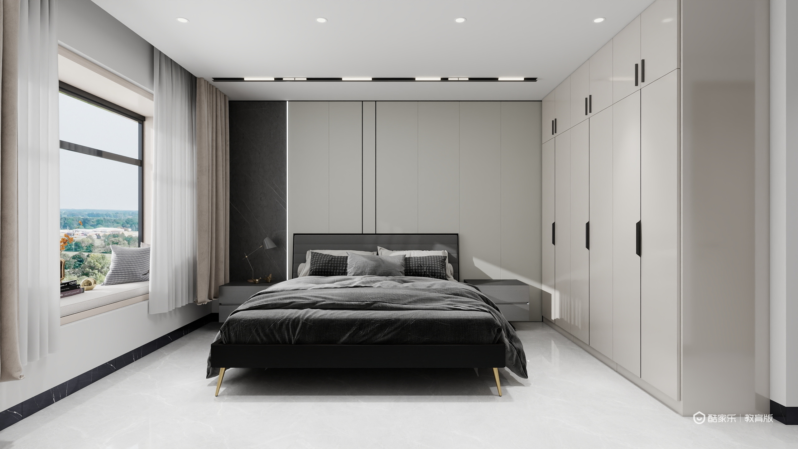 魏睿DfIs-110㎡3室一层主卧装修效果图第3张