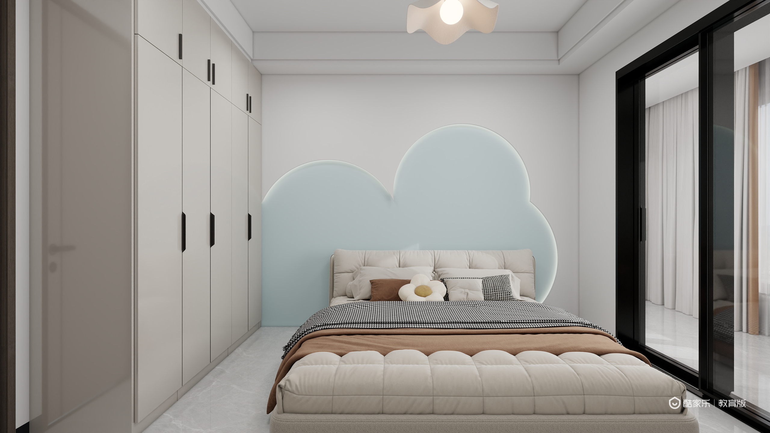 魏睿DfIs-110㎡3室一层儿童房装修效果图第1张