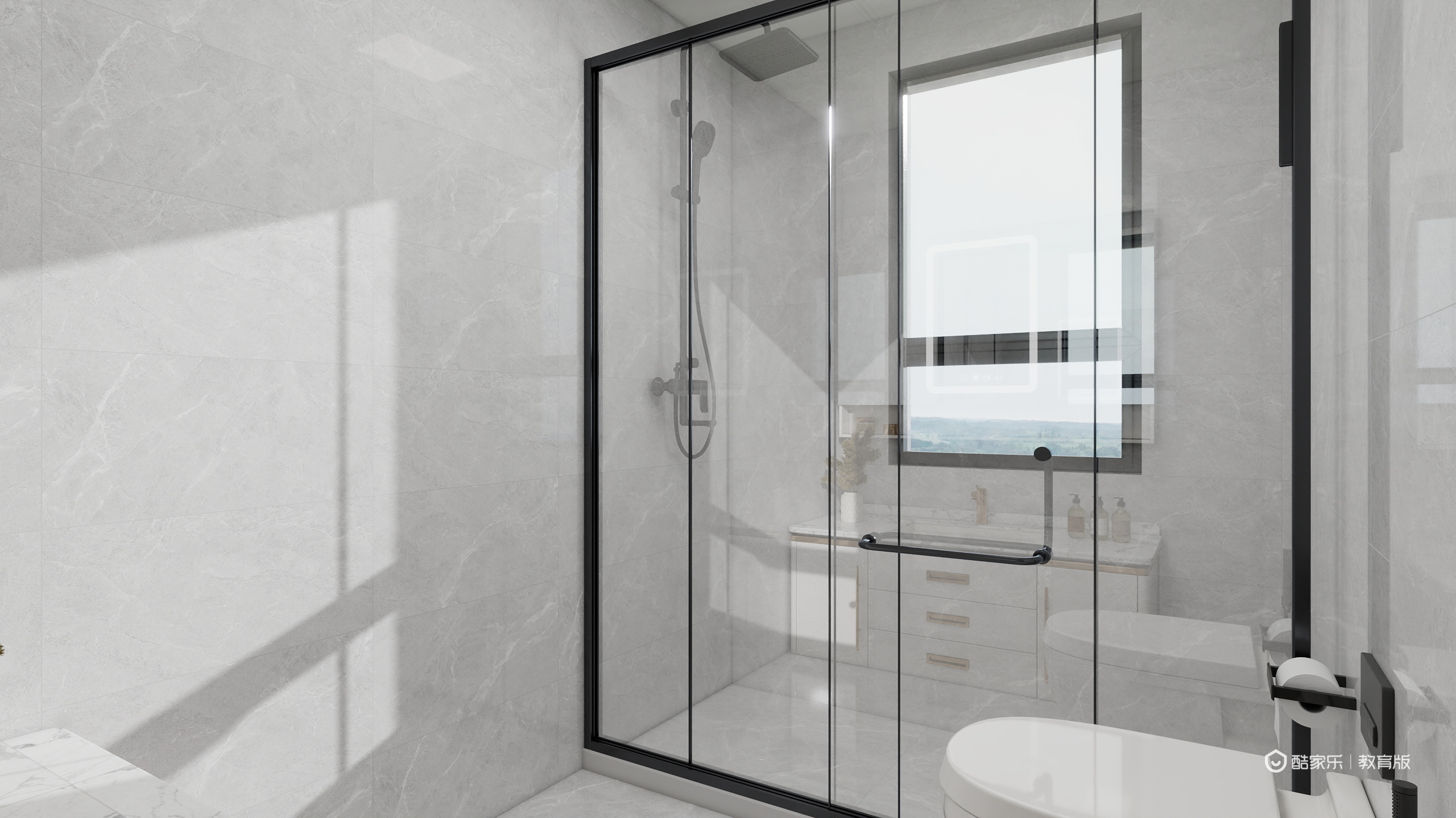 魏睿DfIs-110㎡3室一层卫生间装修效果图第2张