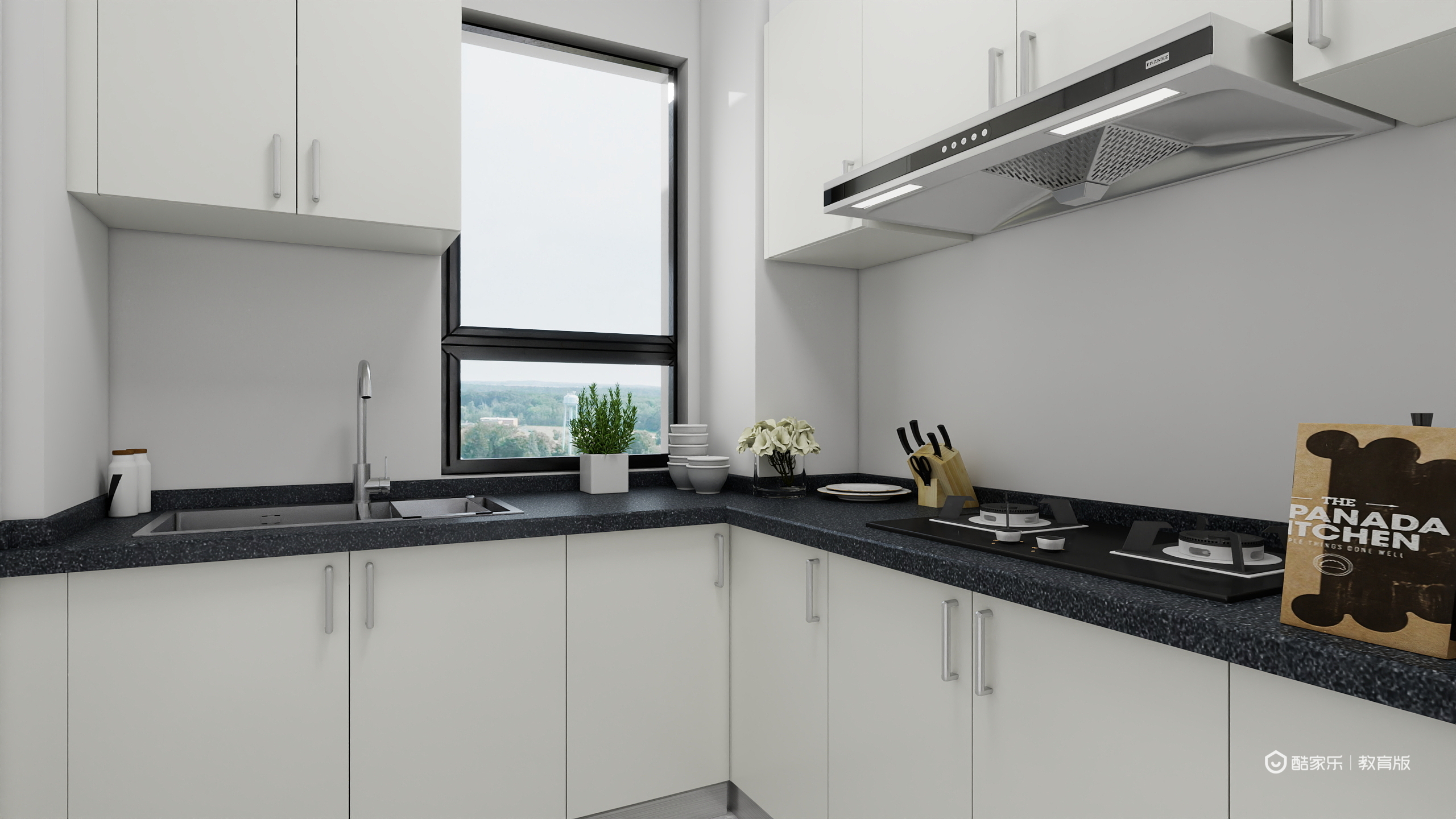 魏睿DfIs-110㎡3室一层厨房装修效果图第1张