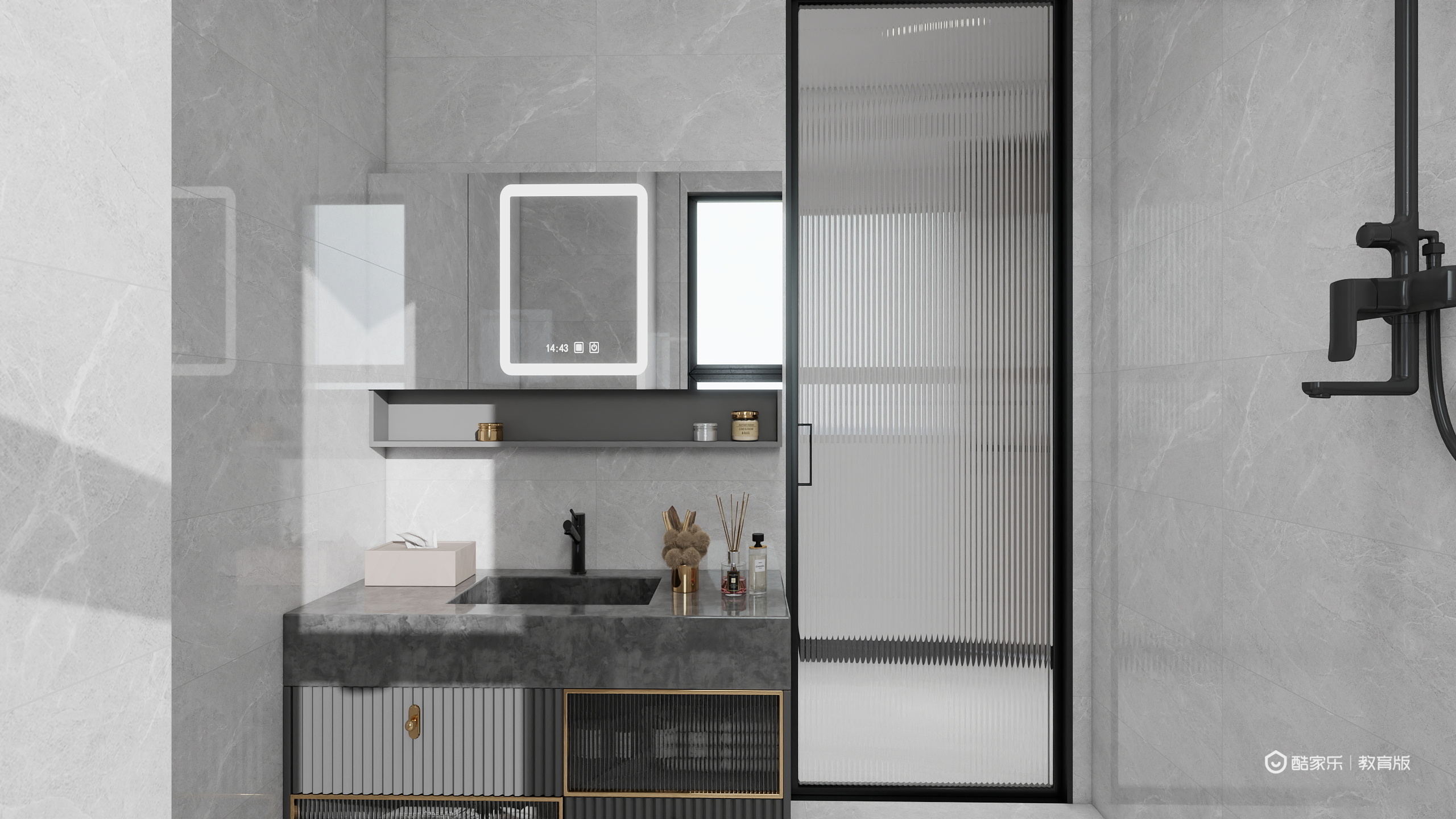 魏睿DfIs-110㎡3室一层卫生间装修效果图第2张