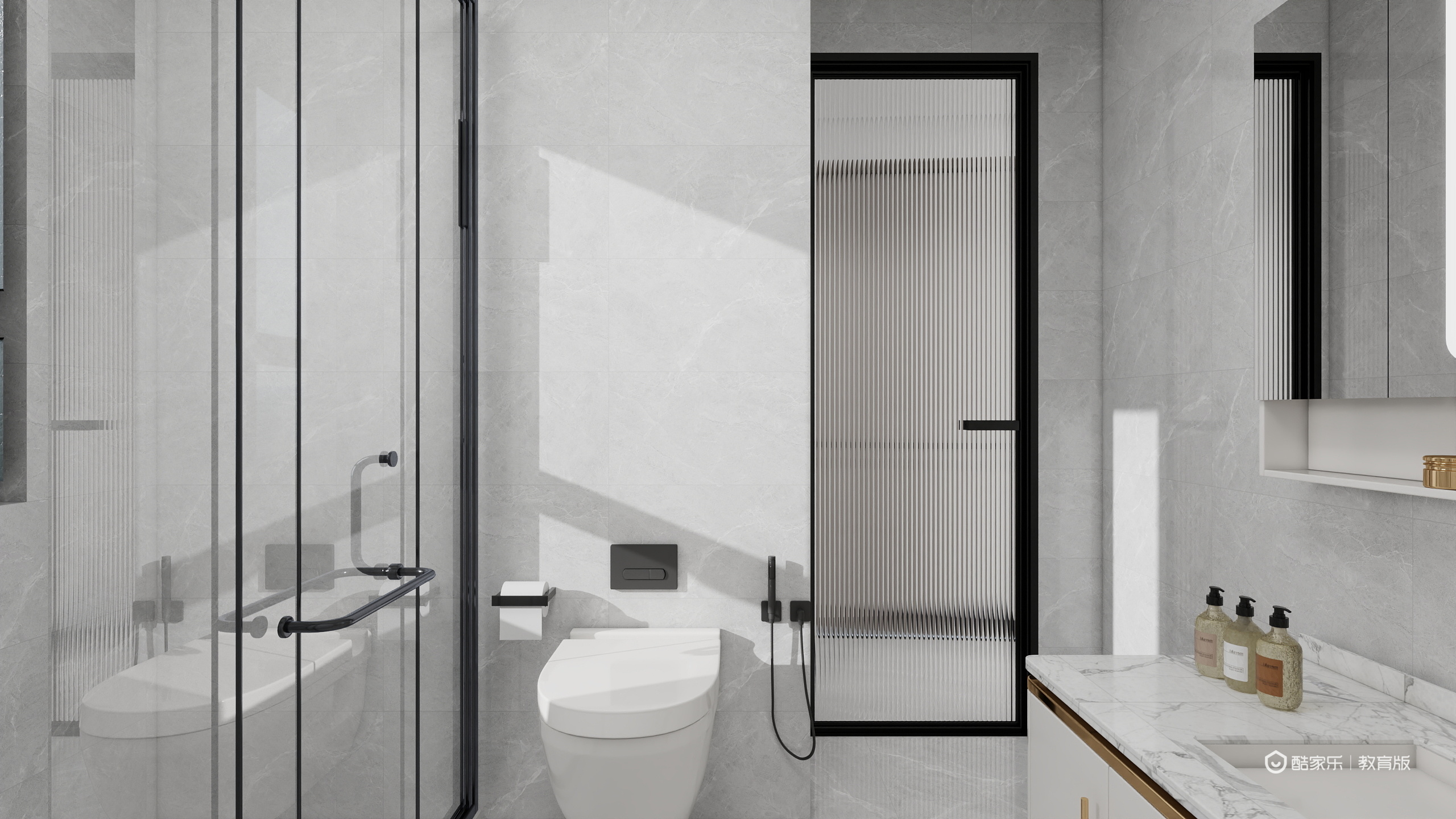 魏睿DfIs-110㎡3室一层卫生间装修效果图第1张