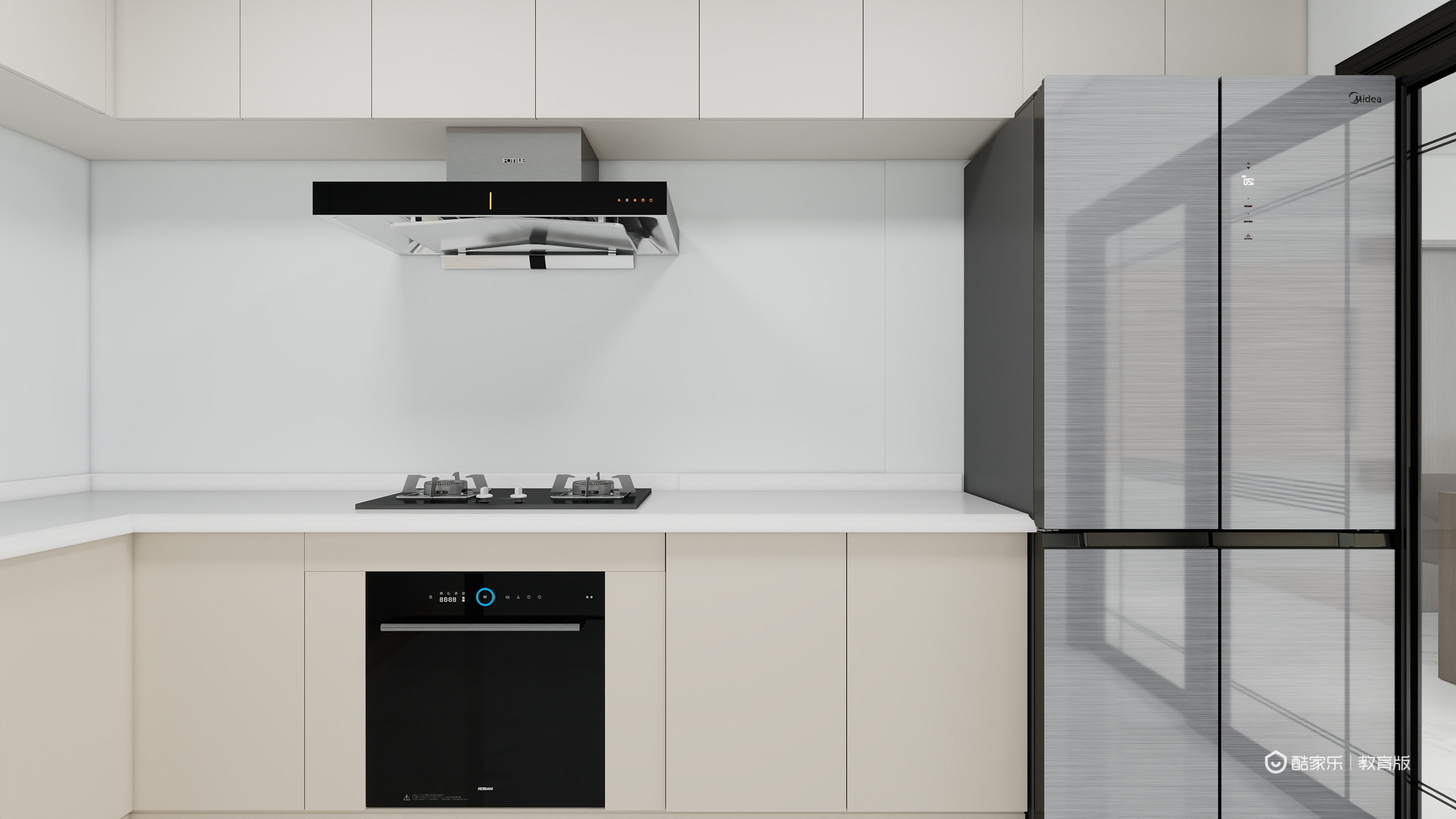 向红春qy-现代风一层厨房装修效果图第1张