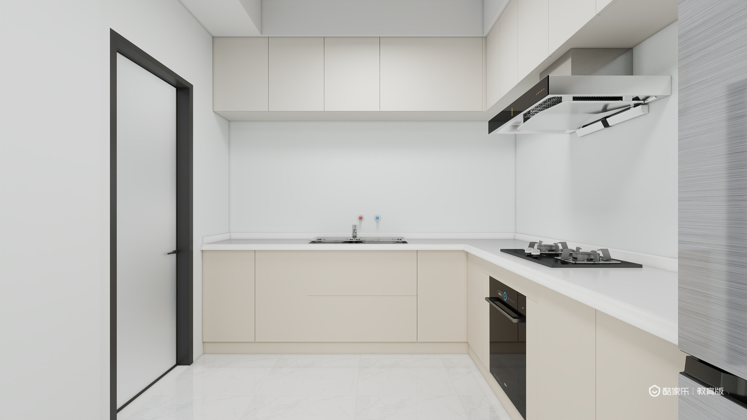 向红春qy-现代风一层厨房装修效果图第2张