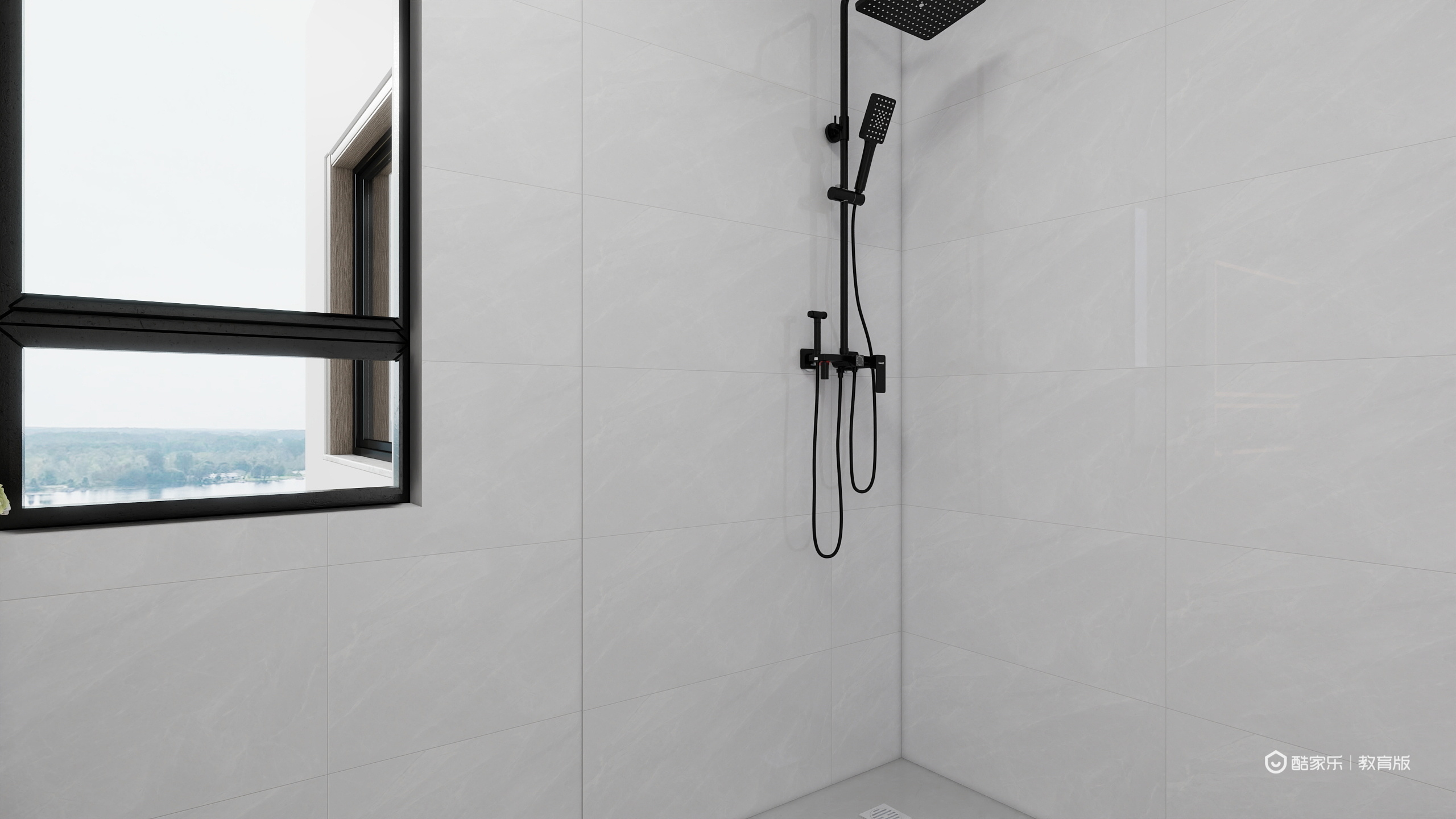 向红春qy-现代风一层卫生间装修效果图第1张