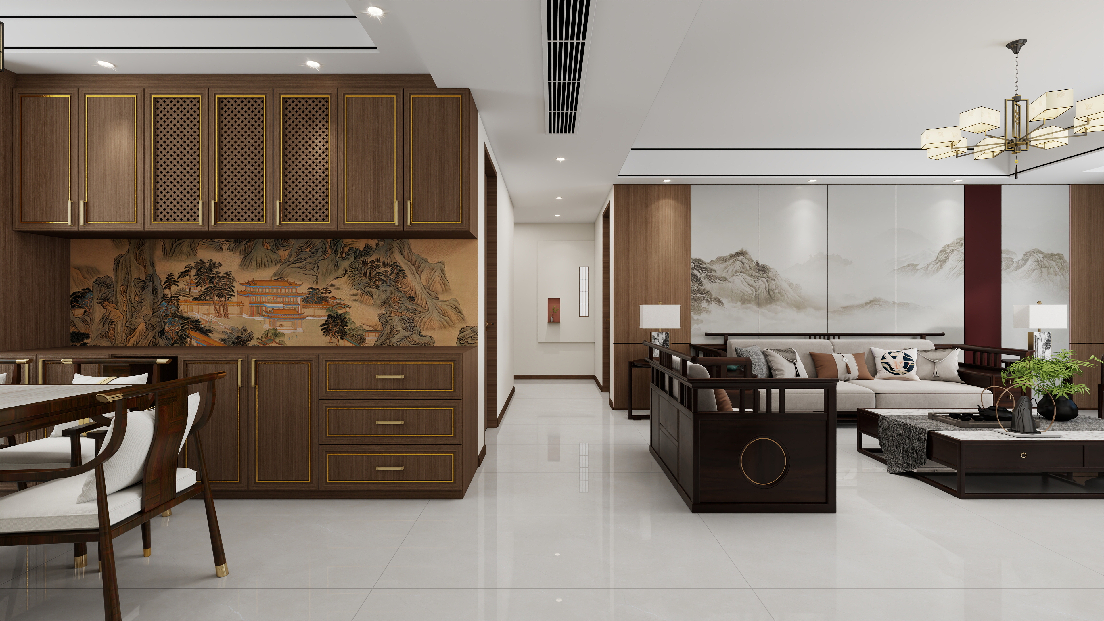 车春鹏-吱音设计-鹊水蓝庭装修效果图