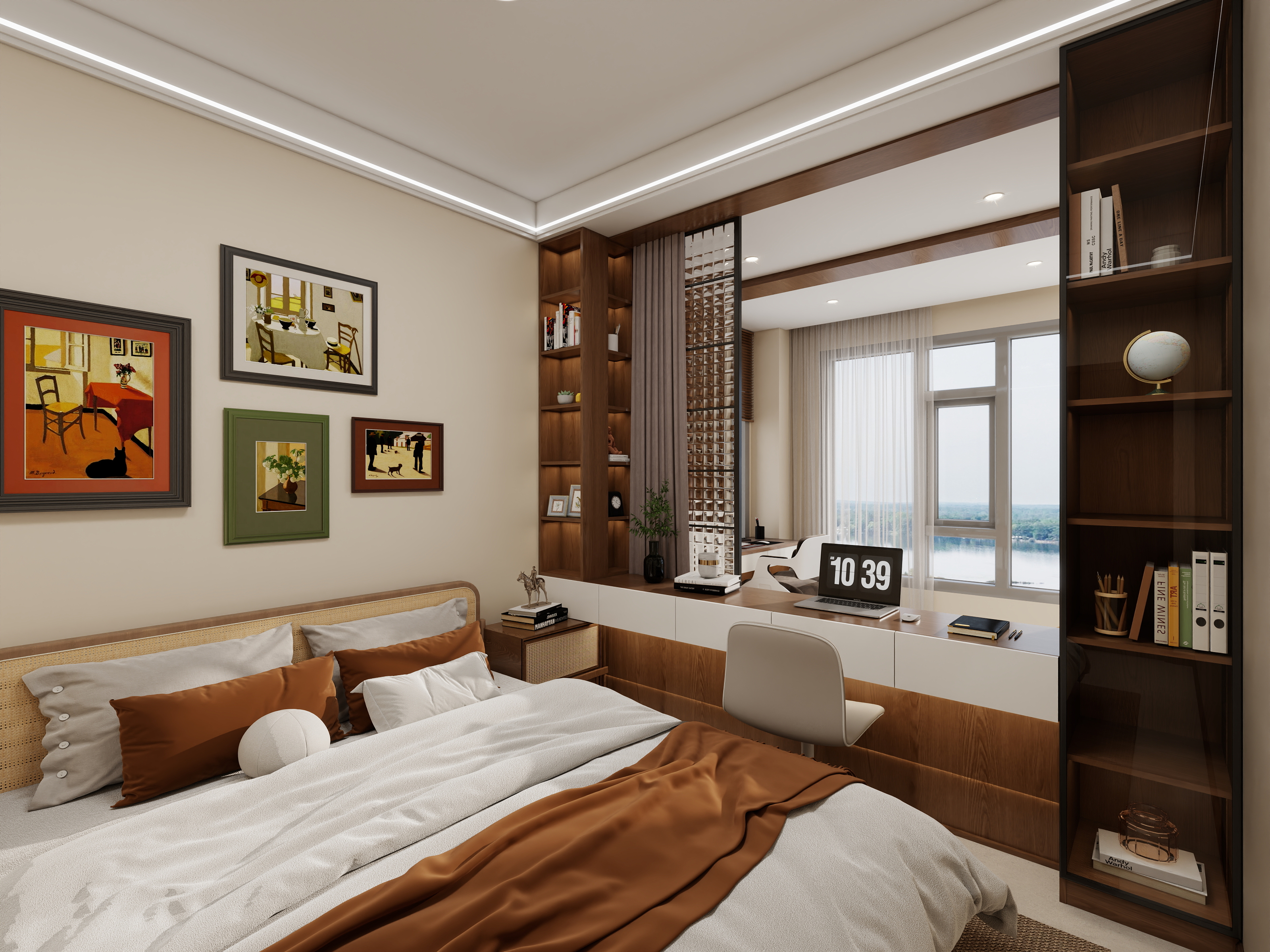 艺雅丽-121平中古风装修效果图