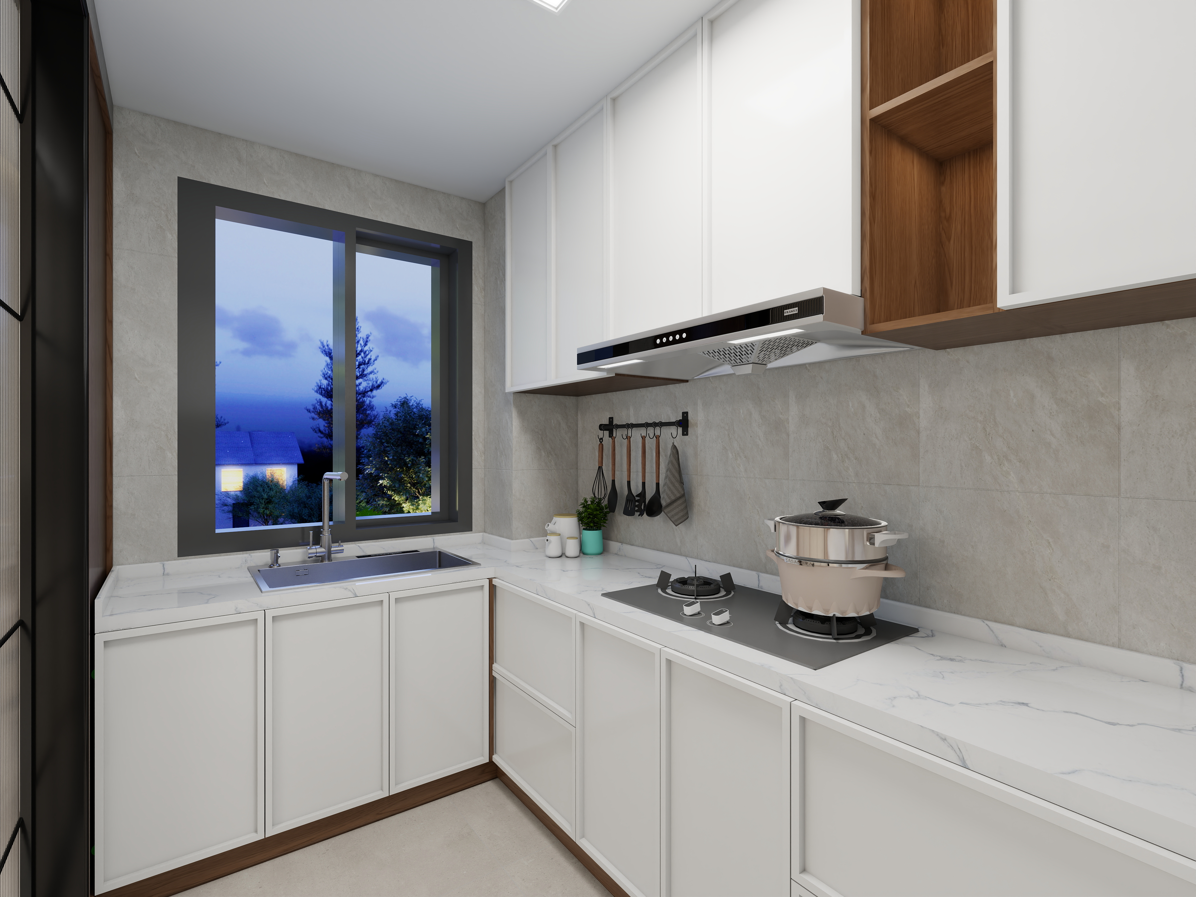 艺雅丽-121平中古风装修效果图