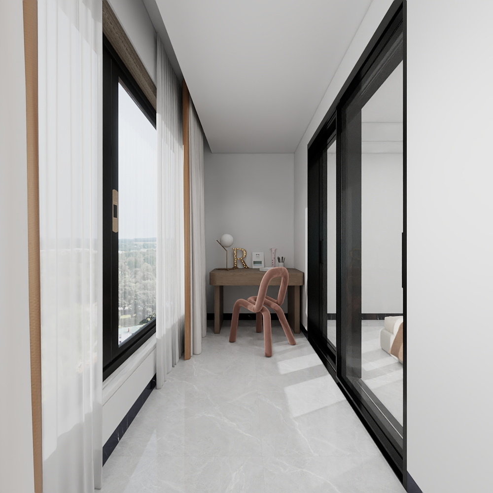 魏睿DfIs-110㎡3室一层阳台装修效果图第4张