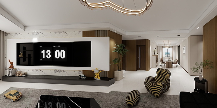 山西盂县10298-学府东苑背景墙下单-装修设计方案