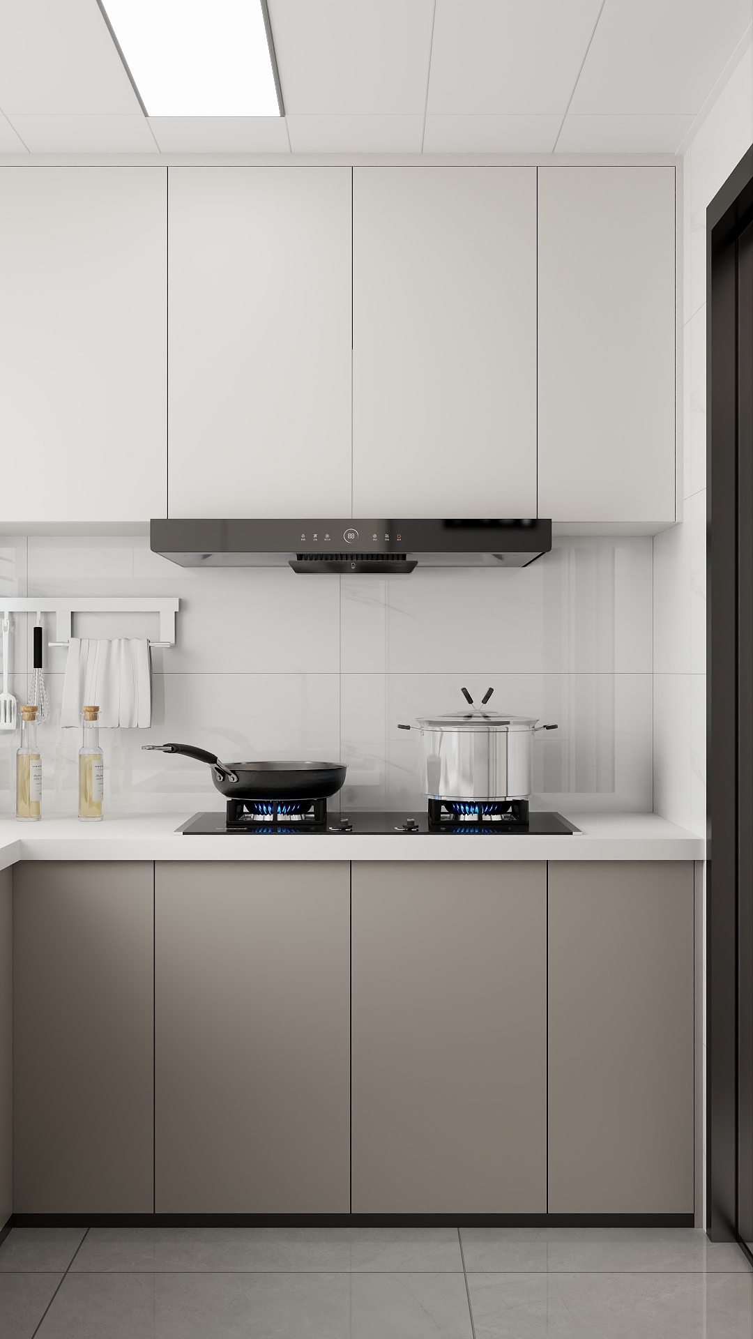 100元设计方案-119m²现代简约风格设计装修效果图