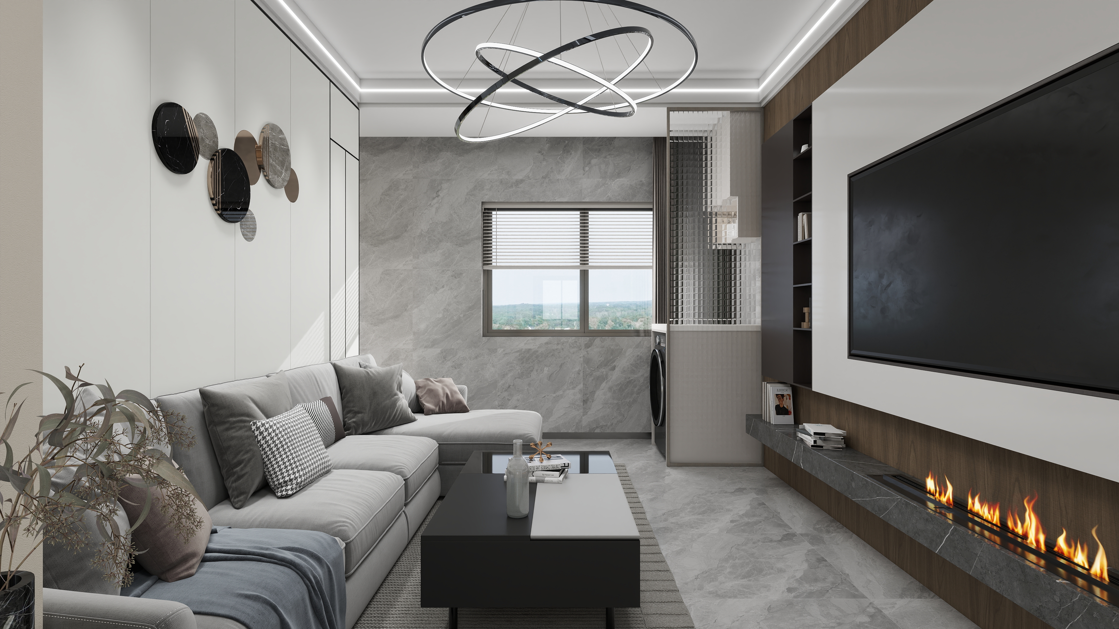 知行驿行-金昌恒昌首付B户型装修效果图