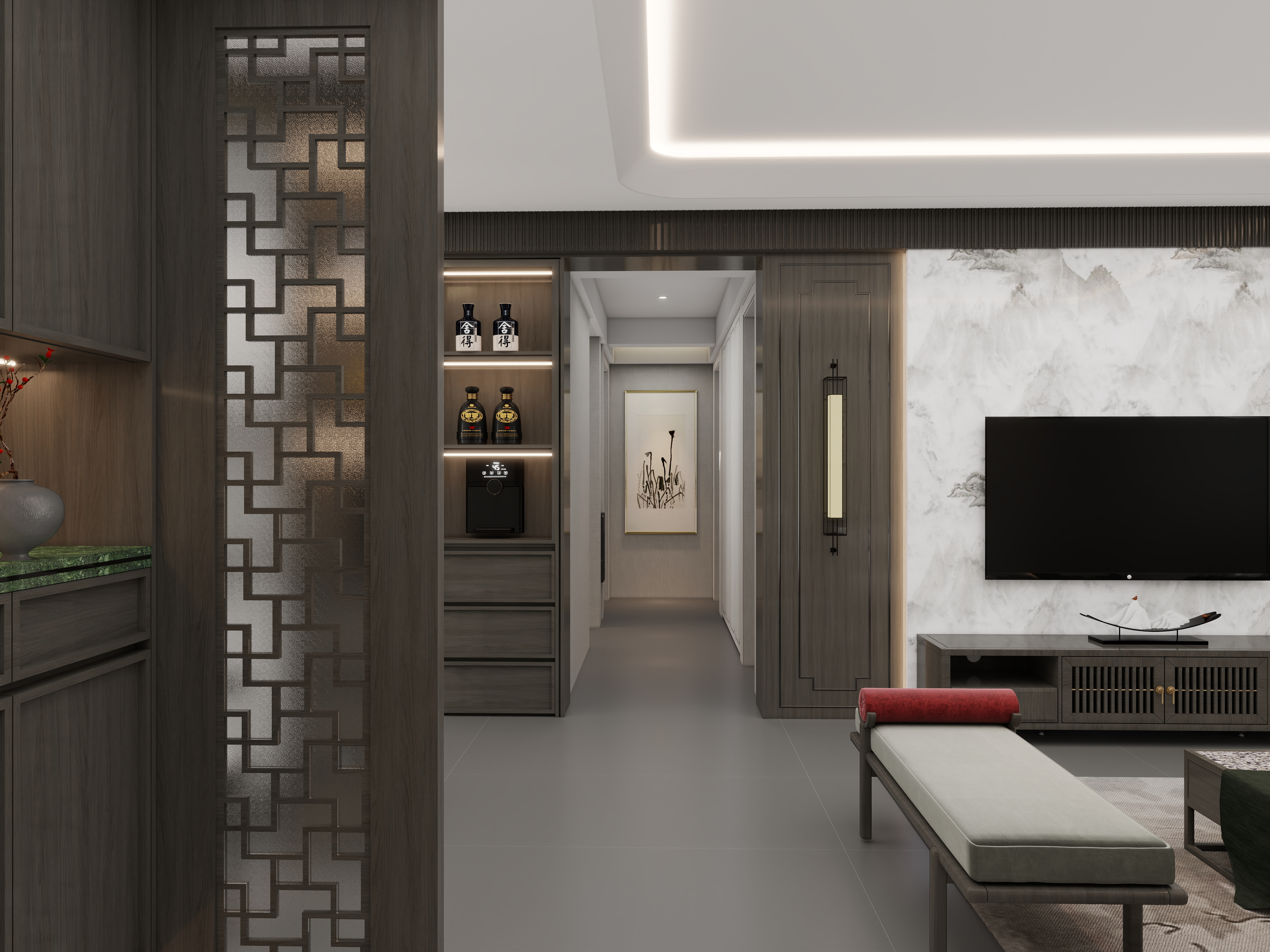 游顺林设计-蓝泰家园新中式-装修设计方案