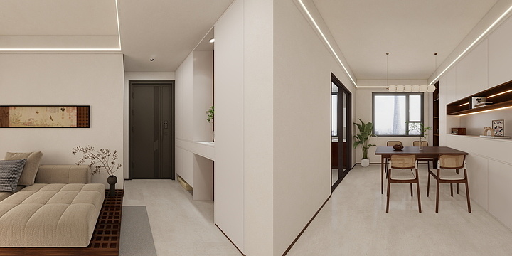 设计师~Lu-中古奶油-装修设计方案