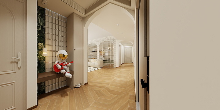 内蒙古包头鼎配-中实紫宸书苑13-1404马姐 146平 轻法奶油-装修设计方案