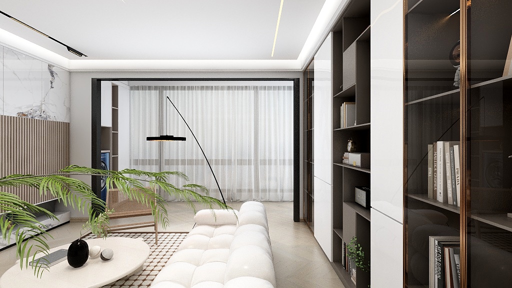 1763*sQUD-奶油风方案127m²-装修设计方案