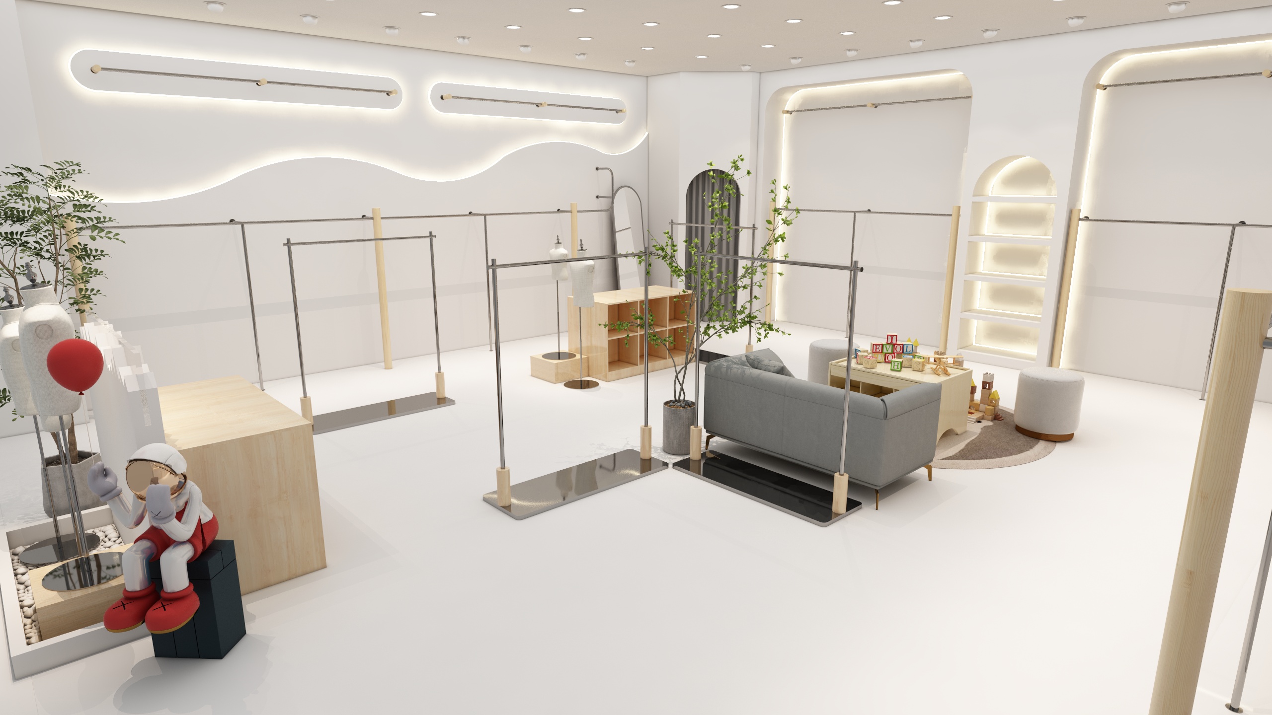 侯马双红模特道具-闻喜 一博童装（德蒙斯特二部）-副本-装修设计方案