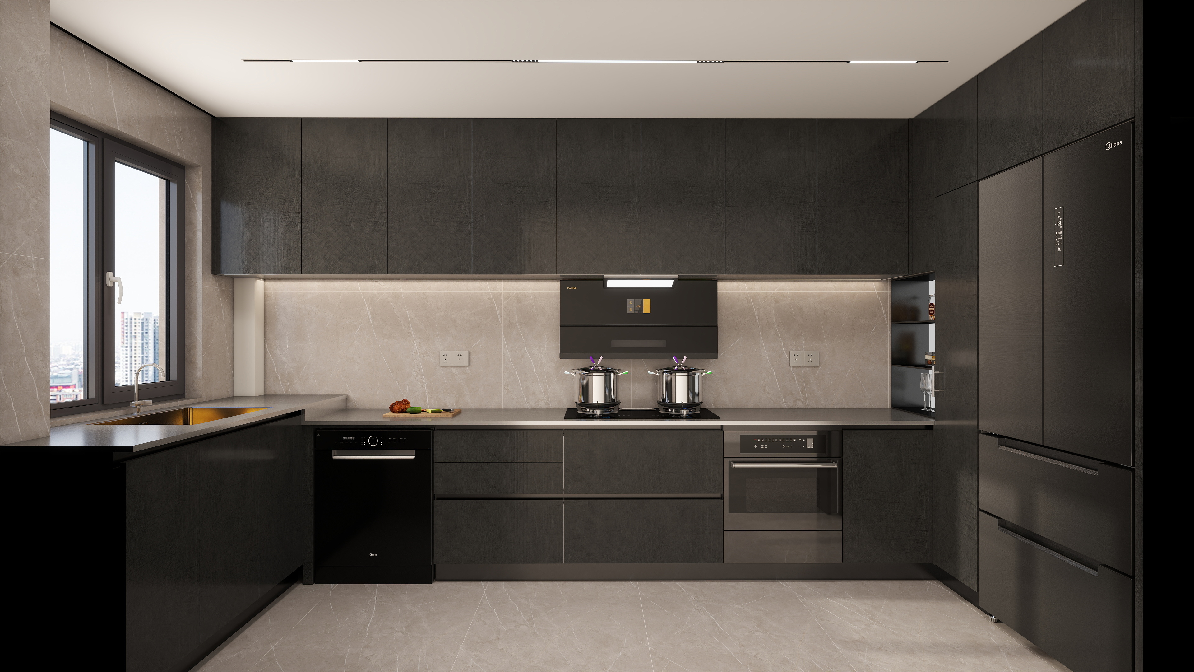 长沙森歌不锈钢定制-长房领秀时代A8-装修设计方案