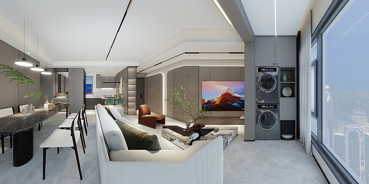 罗颖Zz-美的中骏云璟101㎡3室-装修设计方案