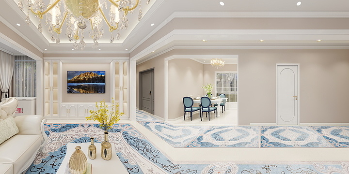 金钻全案设计-法式轻奢风-装修设计方案