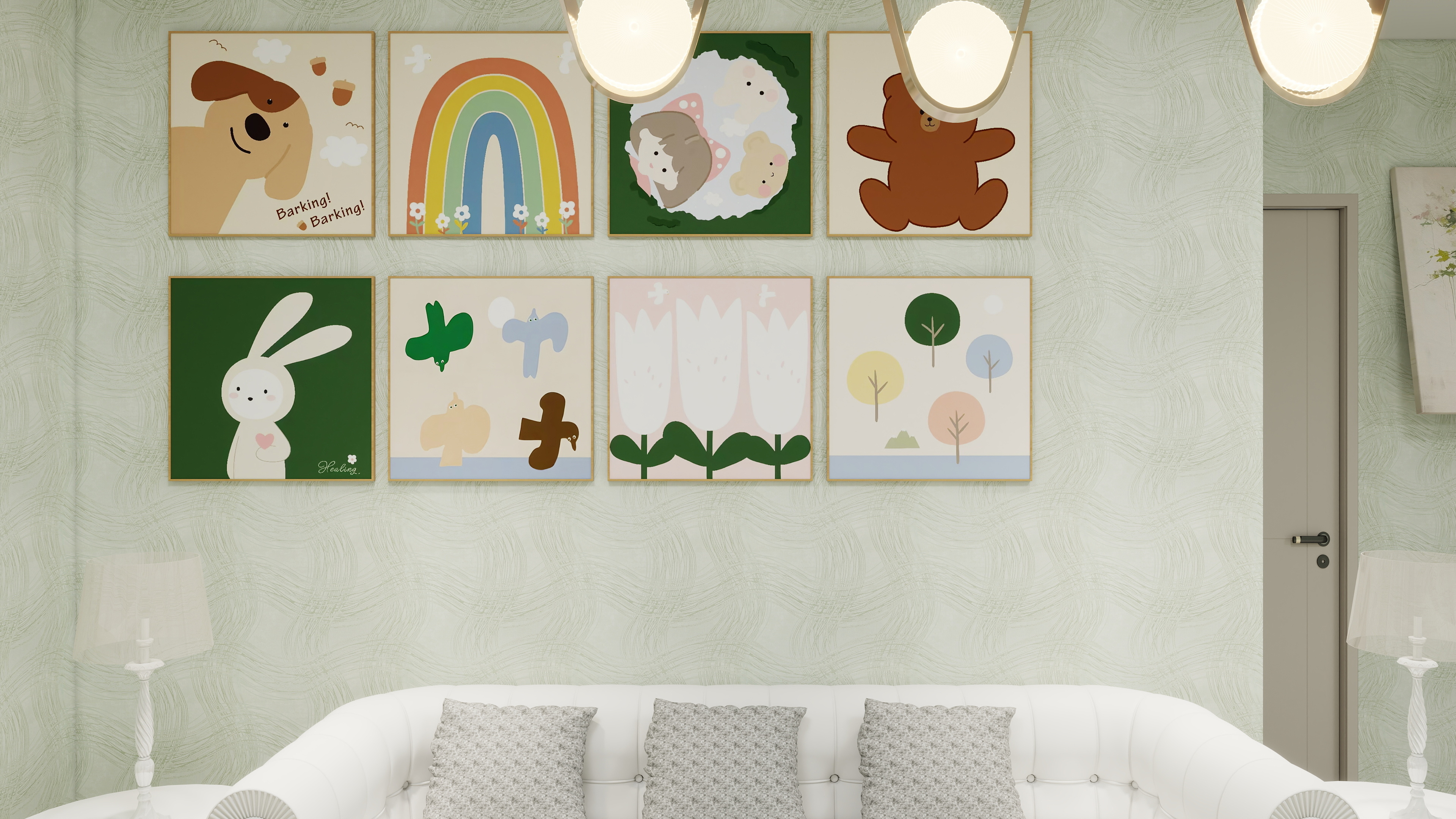 雾屿紀-东立国际广场A540㎡1室装修效果图