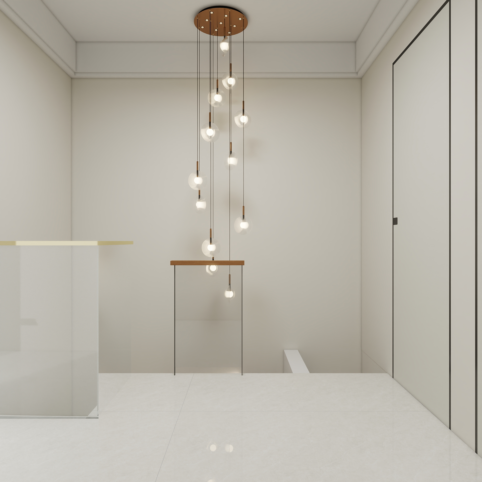 湛智华-现代简约别墅171平3层 金鼎九玺台装修效果图