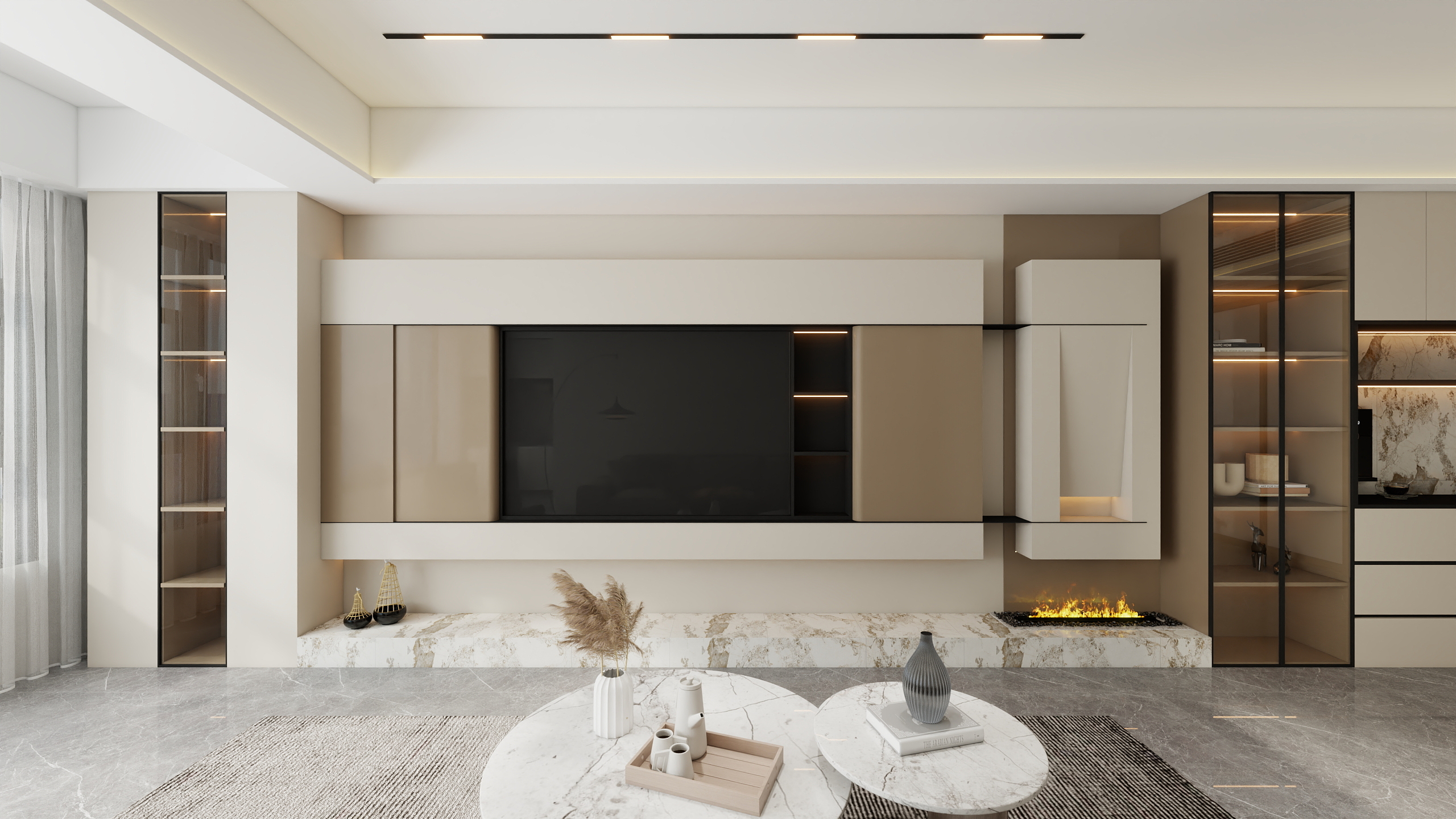 樹里软装-建发龙湖书香府简美97㎡2室-装修设计方案