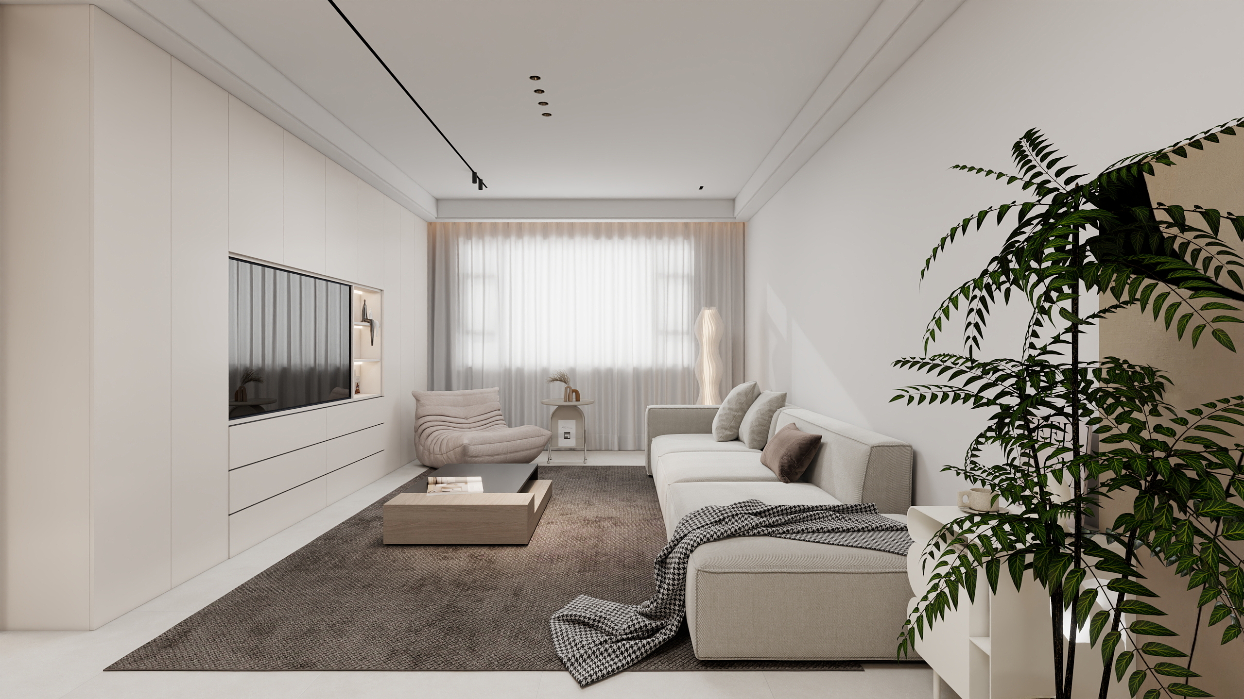 天鹤设计-简约【奶油】-装修设计方案