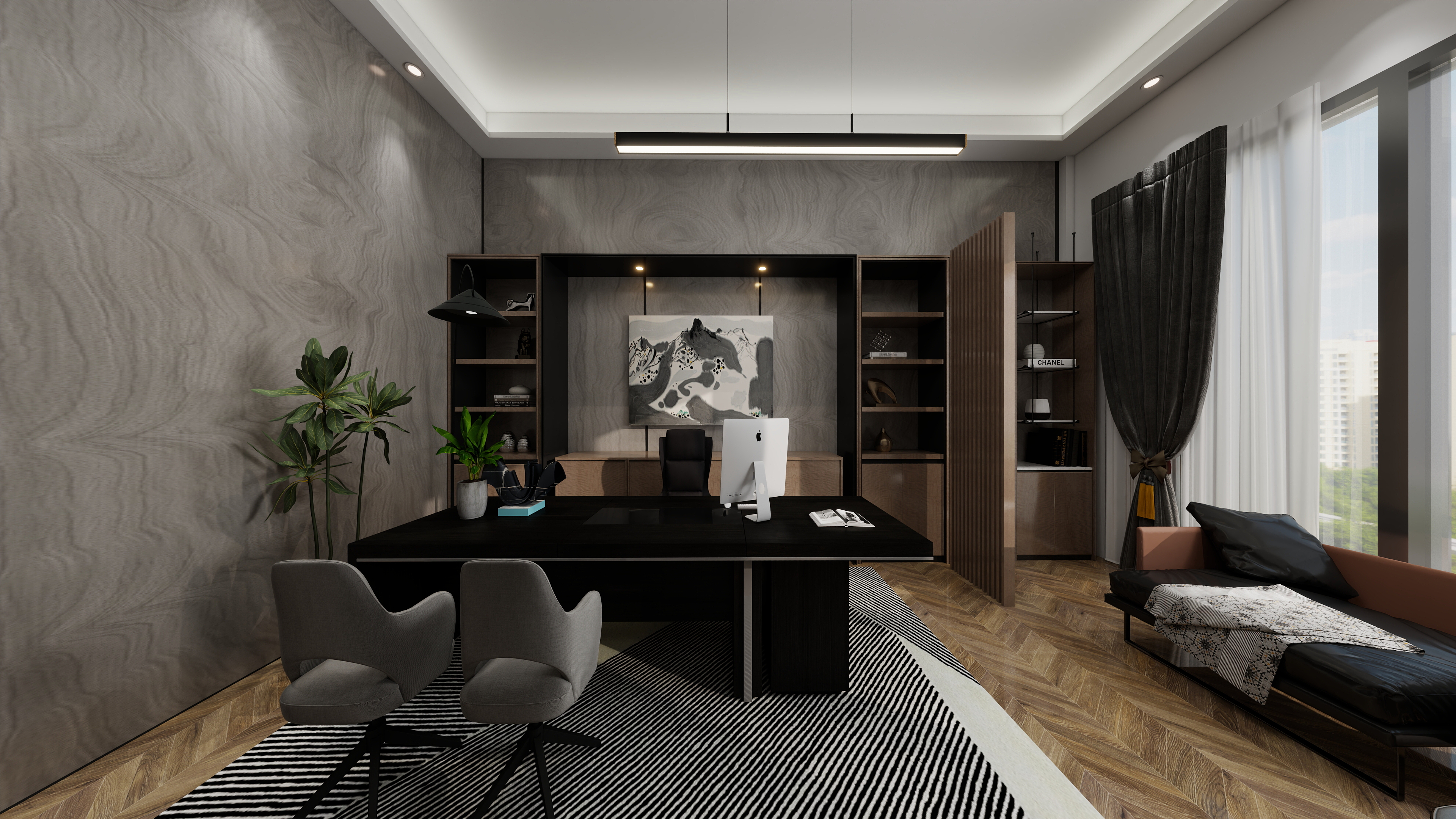3DQVlnDc-办公室设计-装修设计方案