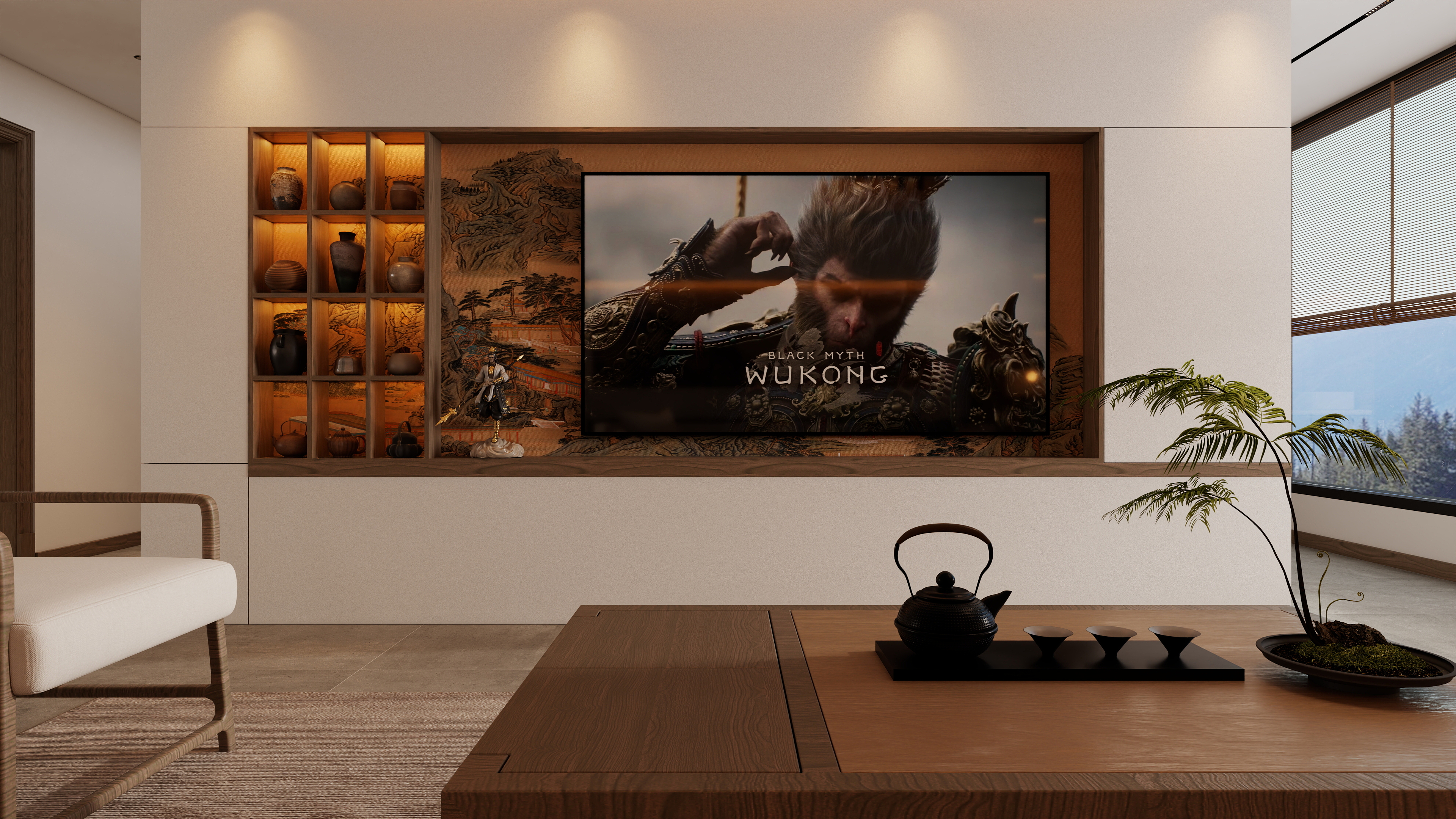 南裴--空间设计-小区房157㎡4室装修效果图