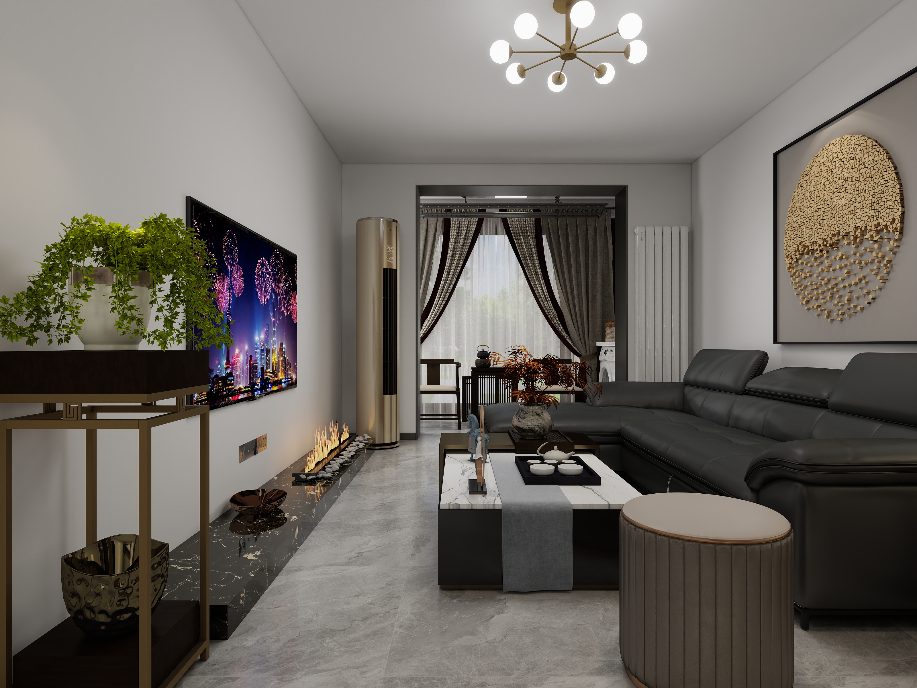 外城行者-如馨-朝新嘉园东里一区97㎡2室2厅-装修设计方案