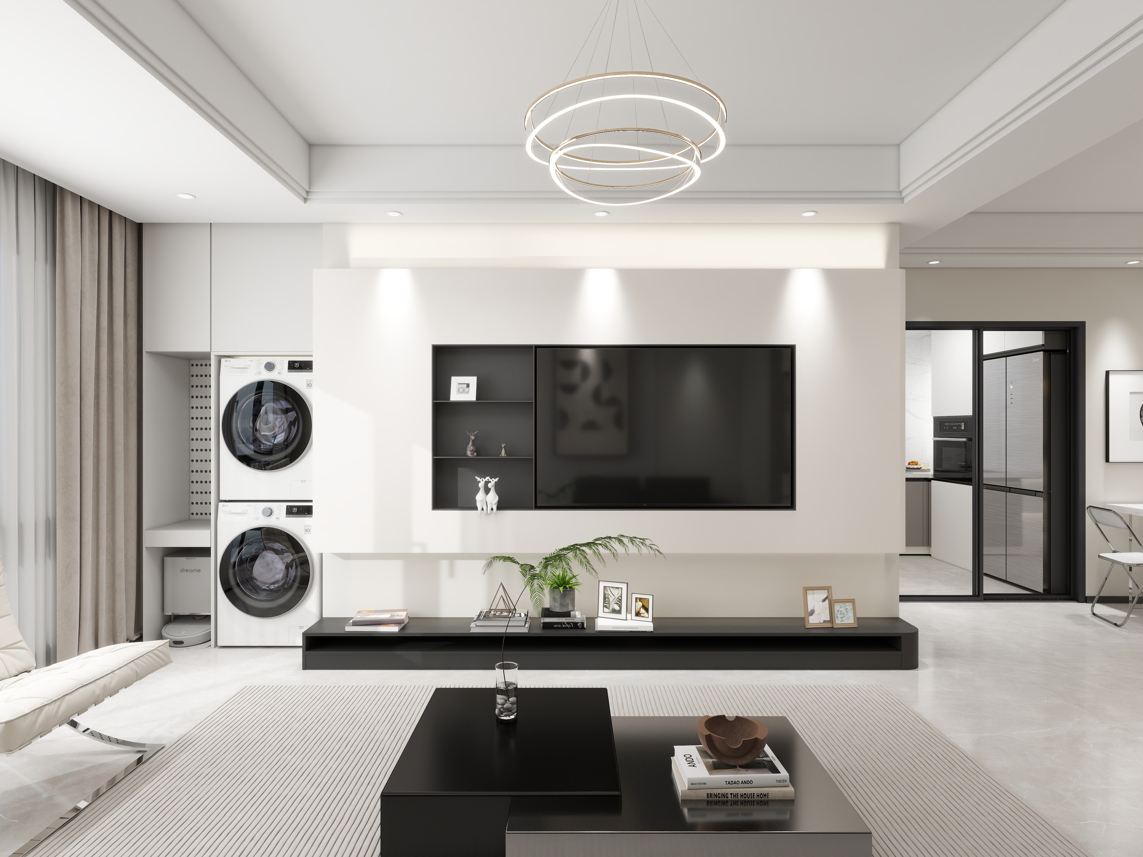 精品设计师zhh-90平方黑白灰两居室LXJ-装修设计方案