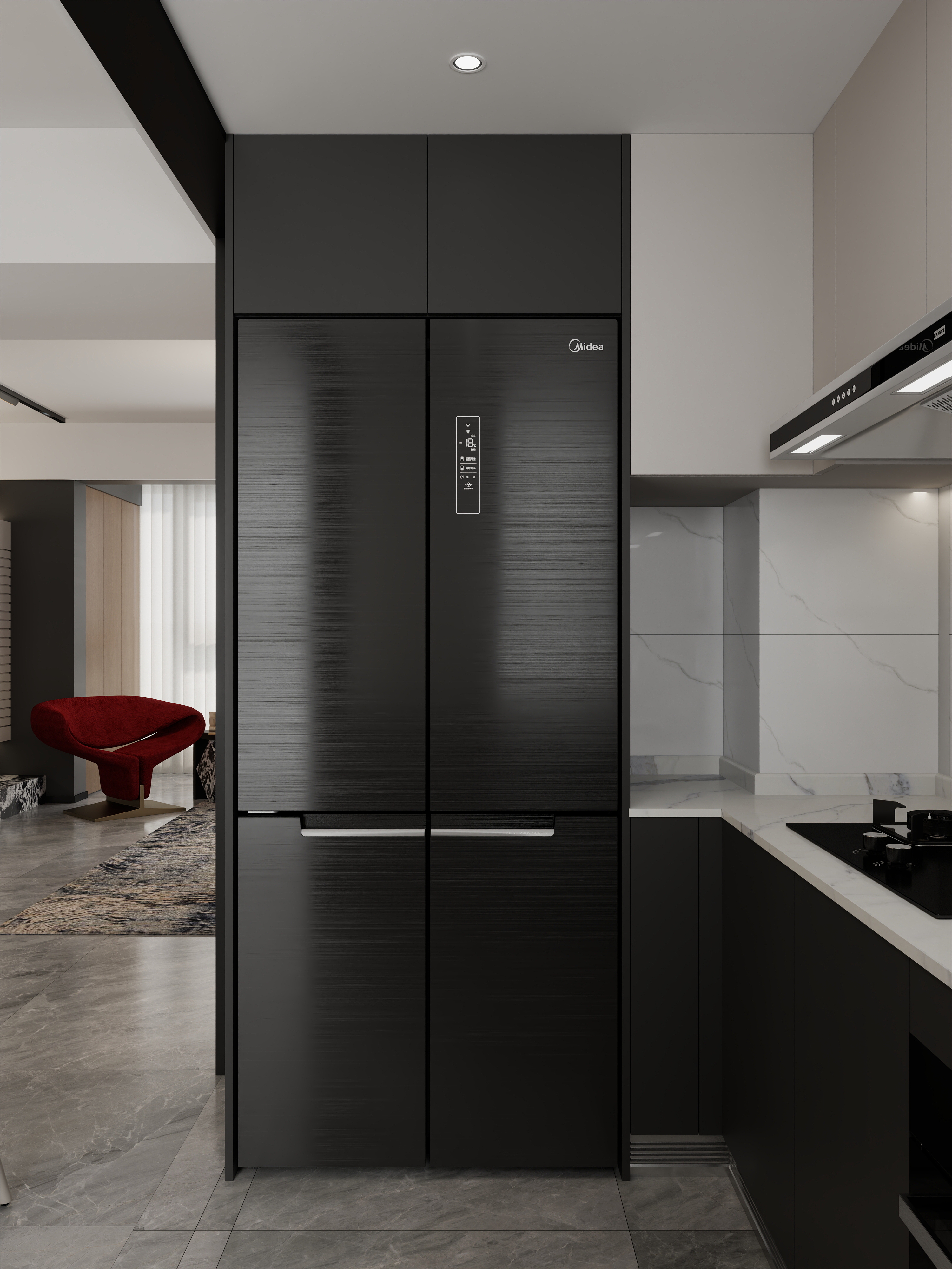 至简名设一钱春-140平意式极简三居室【春】装修效果图