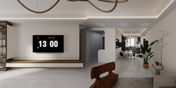 贺连金Boyi设计-逸兰汐-5期11-2F-1902-装修设计方案