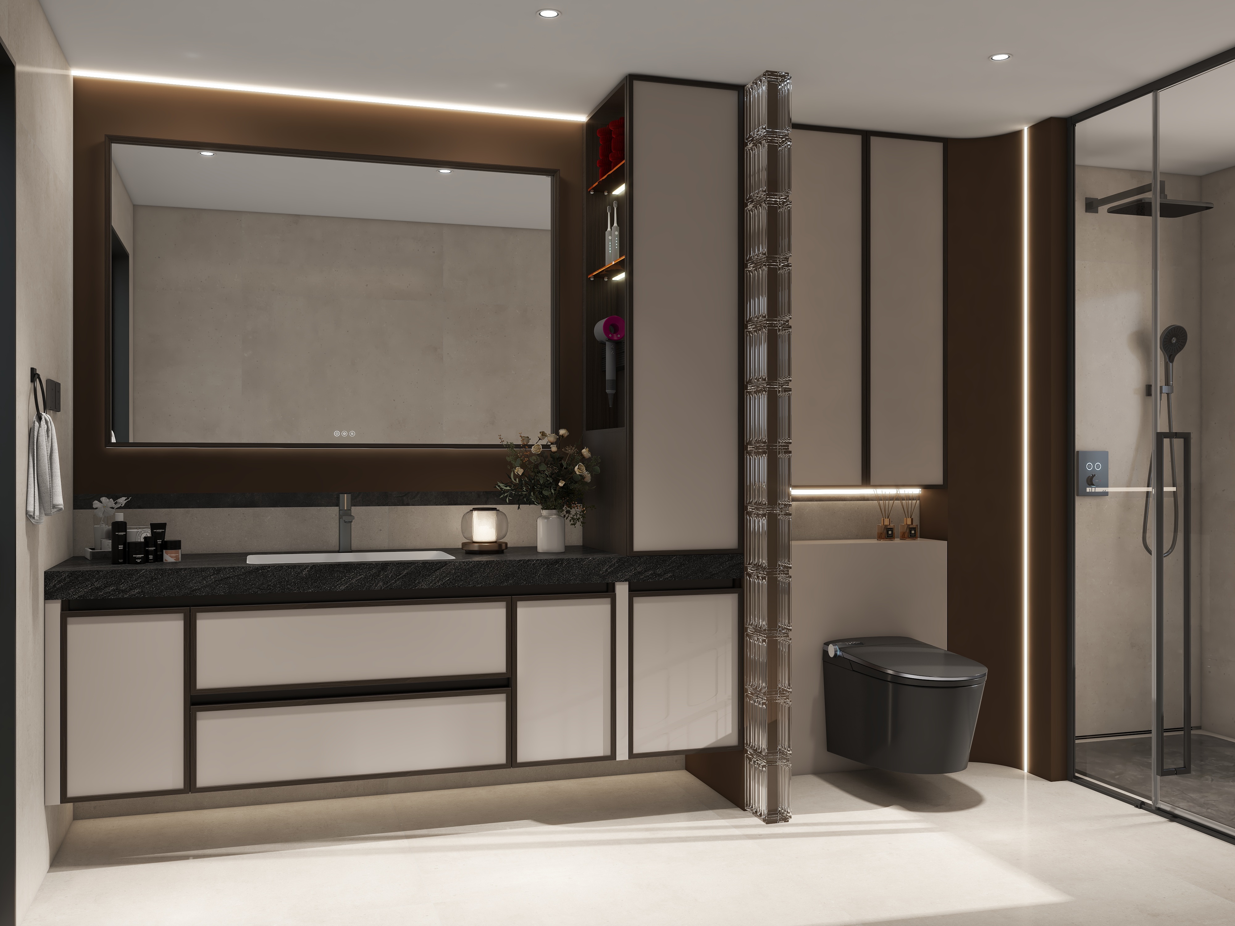 恒洁卫浴全卫定制-芳华-装修设计方案