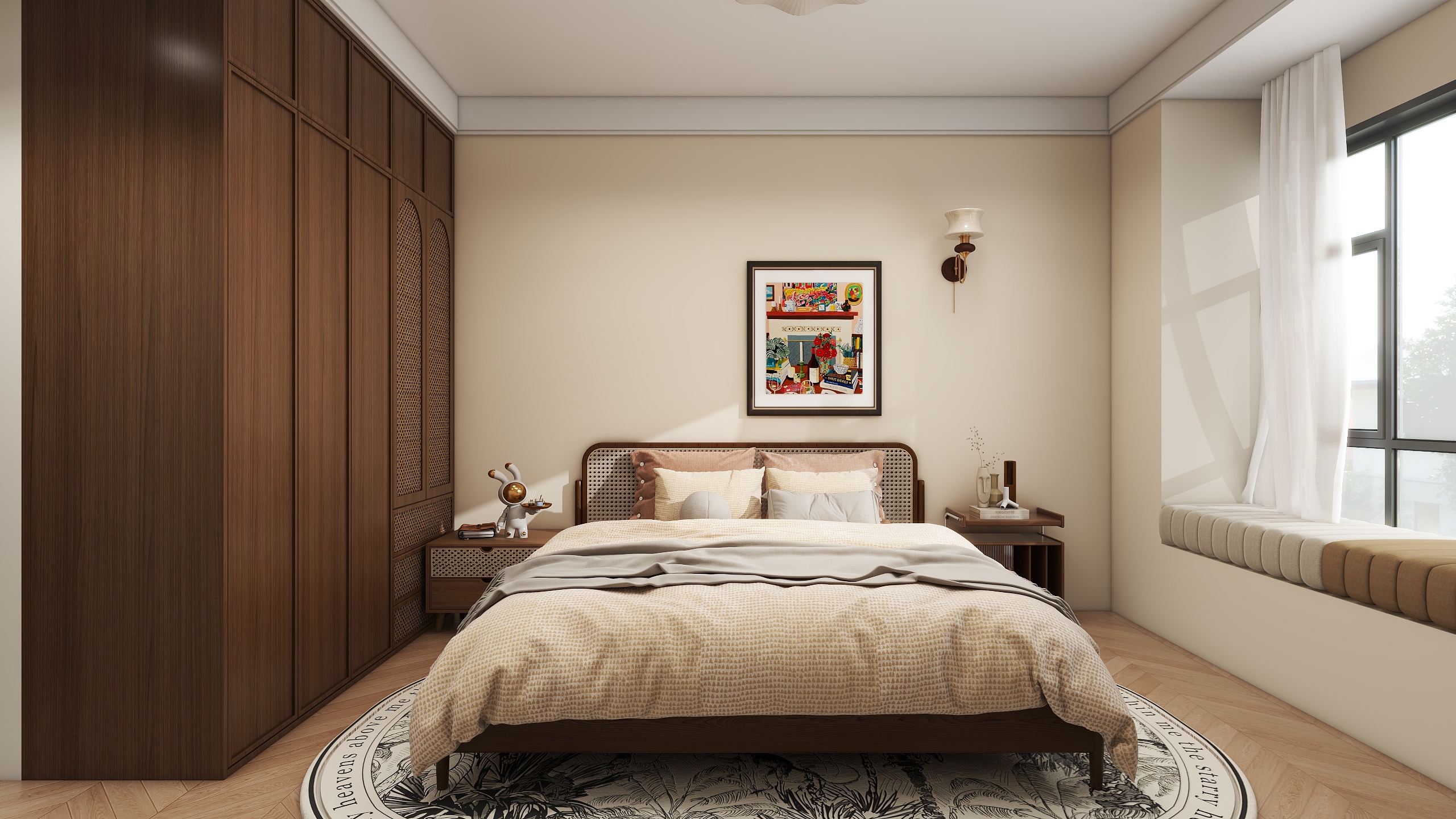 LuckyzeCd-田园78㎡2室装修效果图