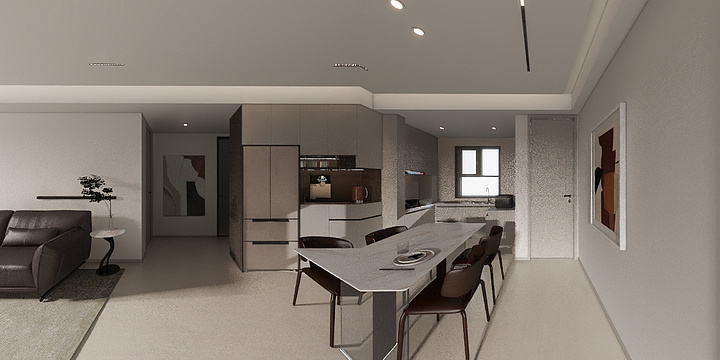 内丘三峰整家定制-诚园5-1-701-装修设计方案