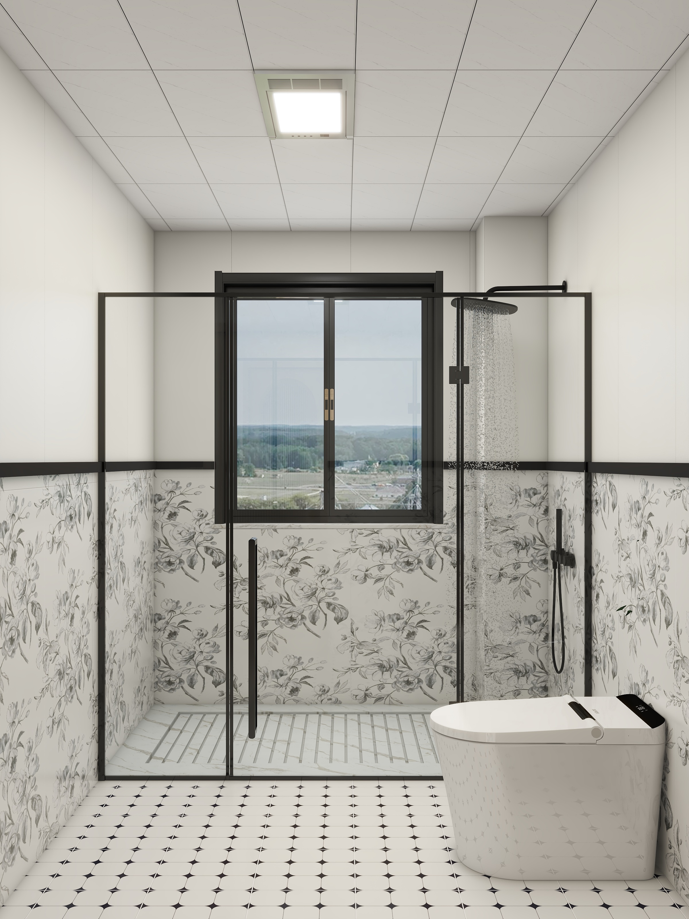 李青越-190平方法式四居室装修效果图