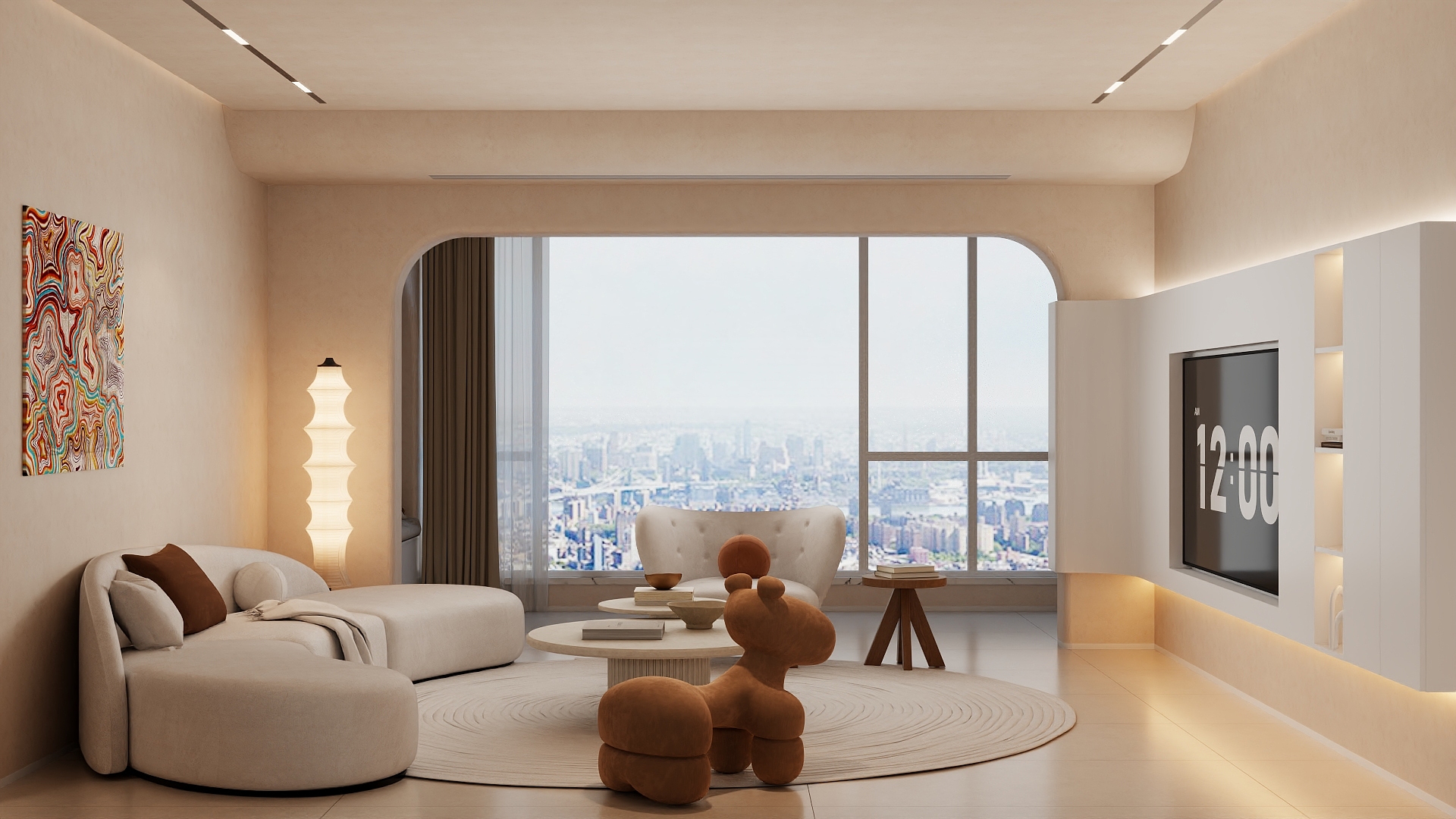 壹维空间设计-175m²现代轻奢风格设计-装修设计方案