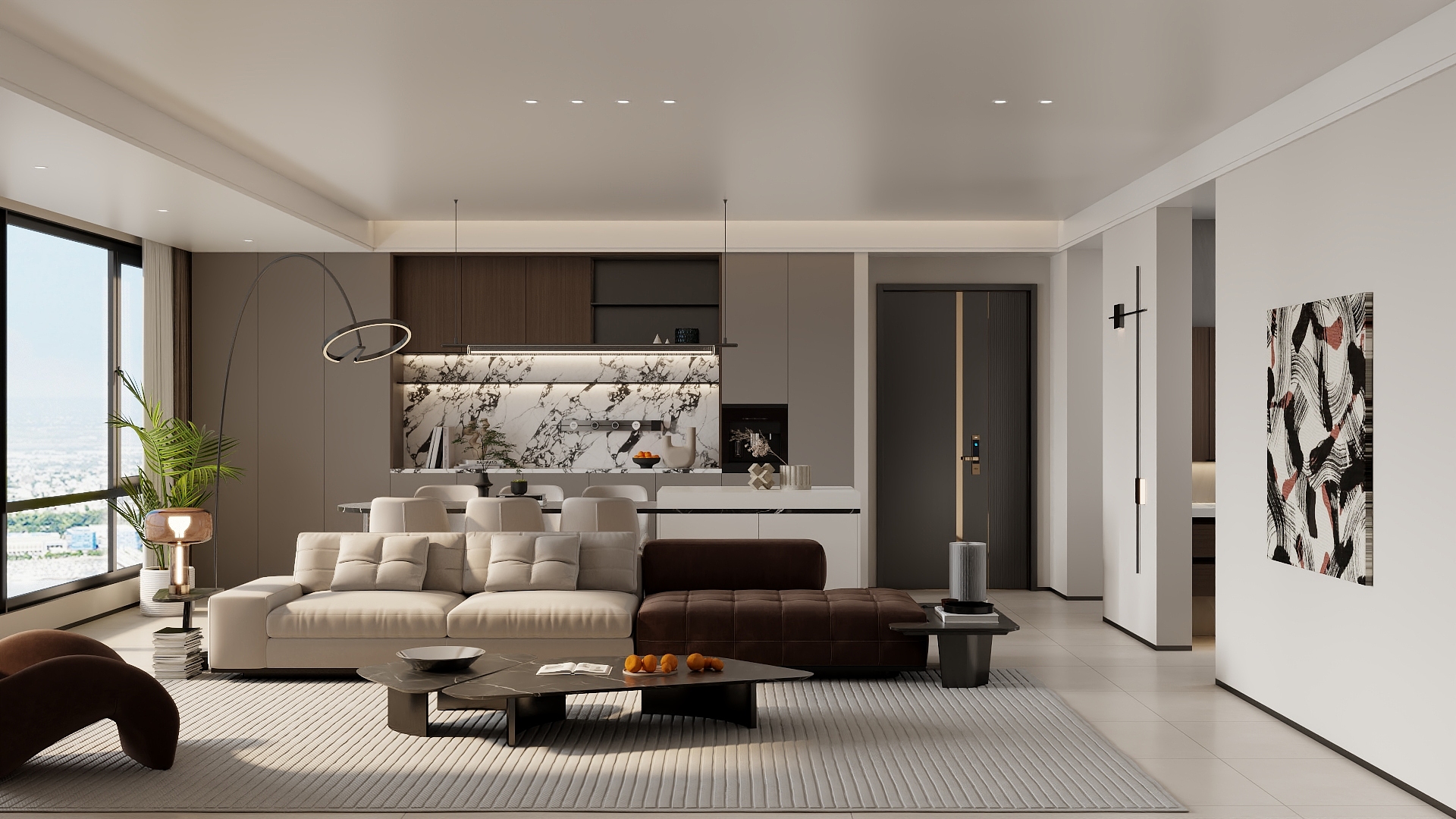 壹维空间设计-142m²意式风格设计-装修设计方案